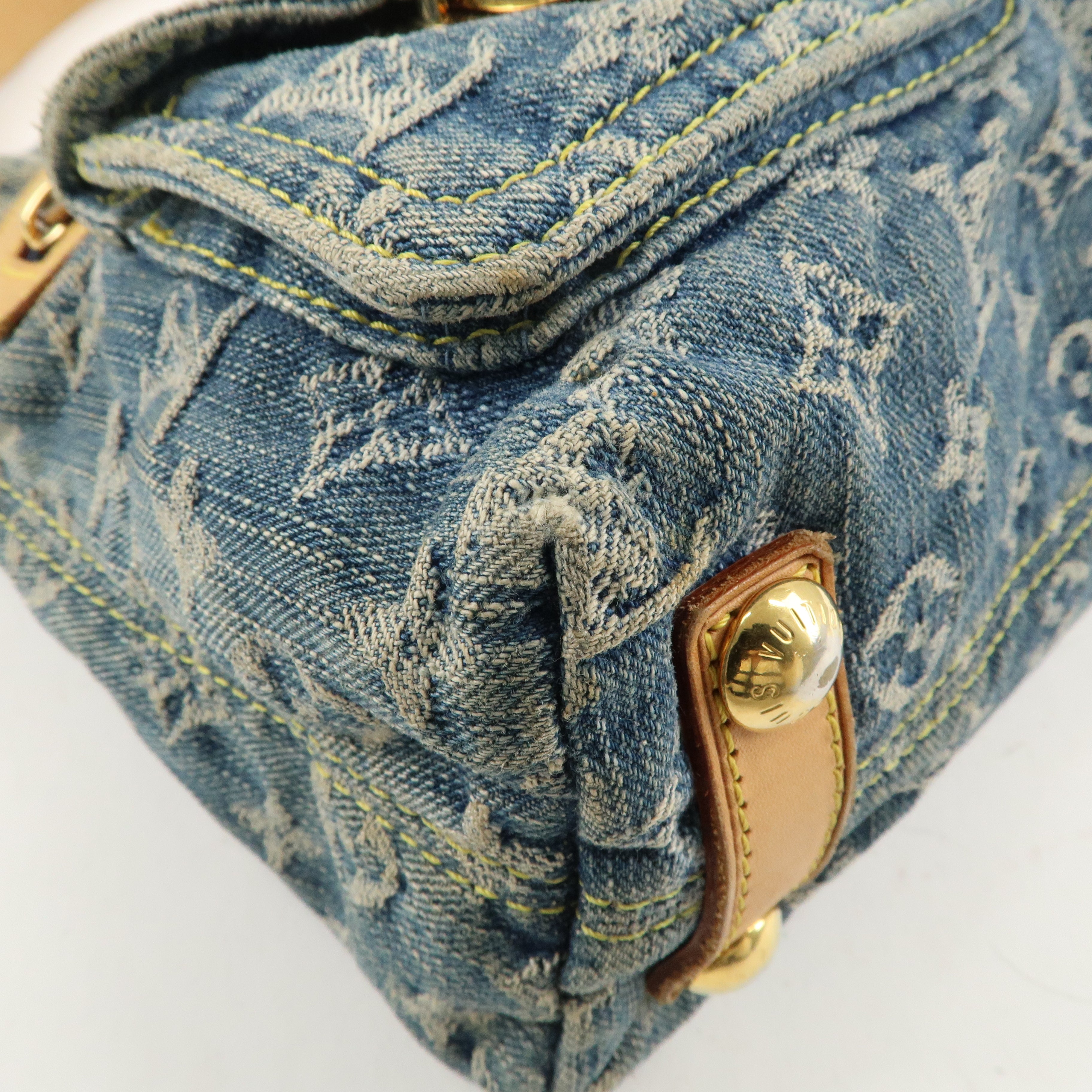 Louis Vuitton Monogram Denim Baggy PM Shoulder Bag M95049