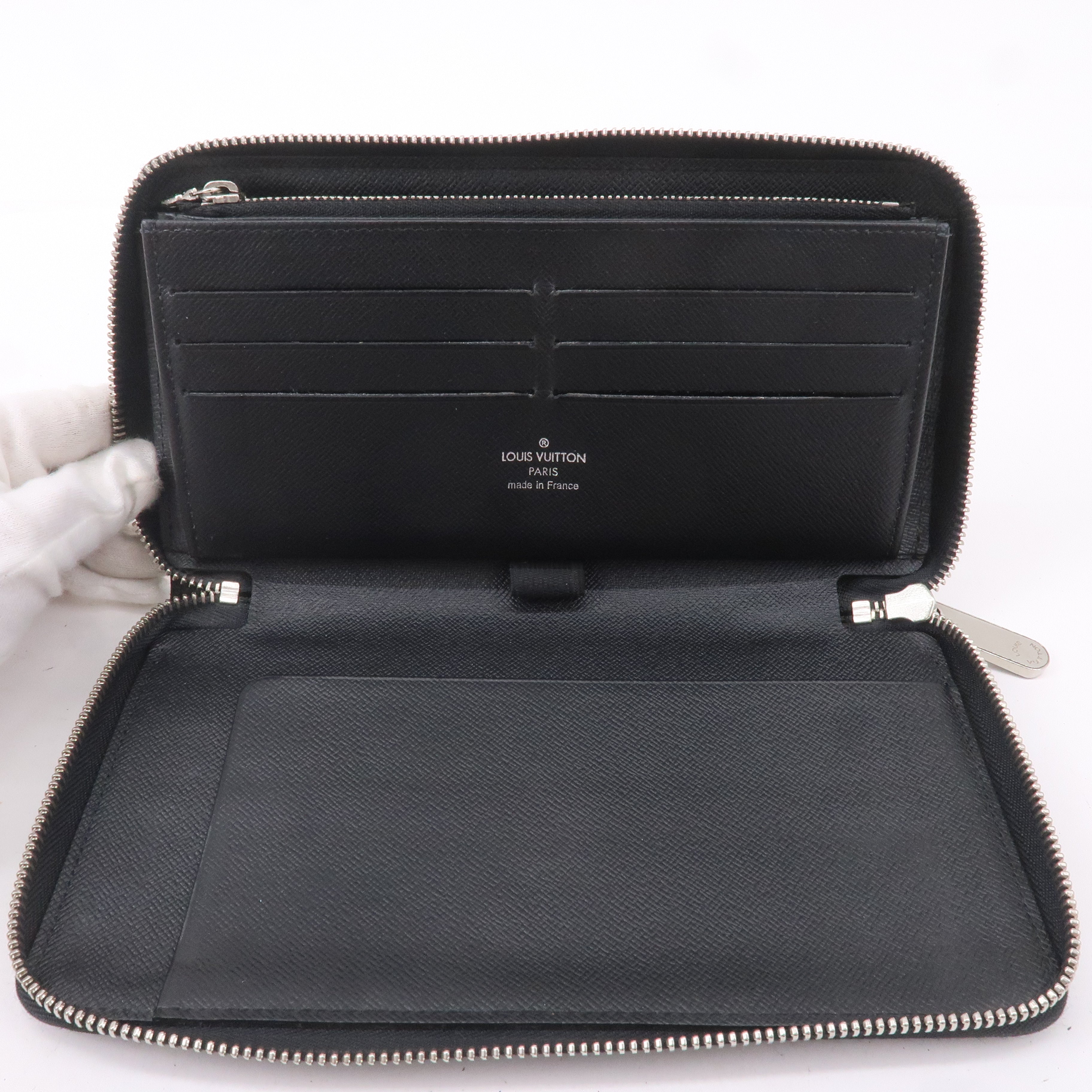 Louis Vuitton Epi Zippy Organizer Long Wallet Noir Black M60632