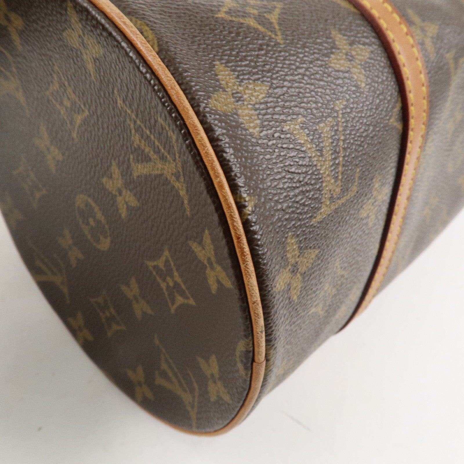 Louis Vuitton Monogram Papillon 30 Hand Bag Brown M51385