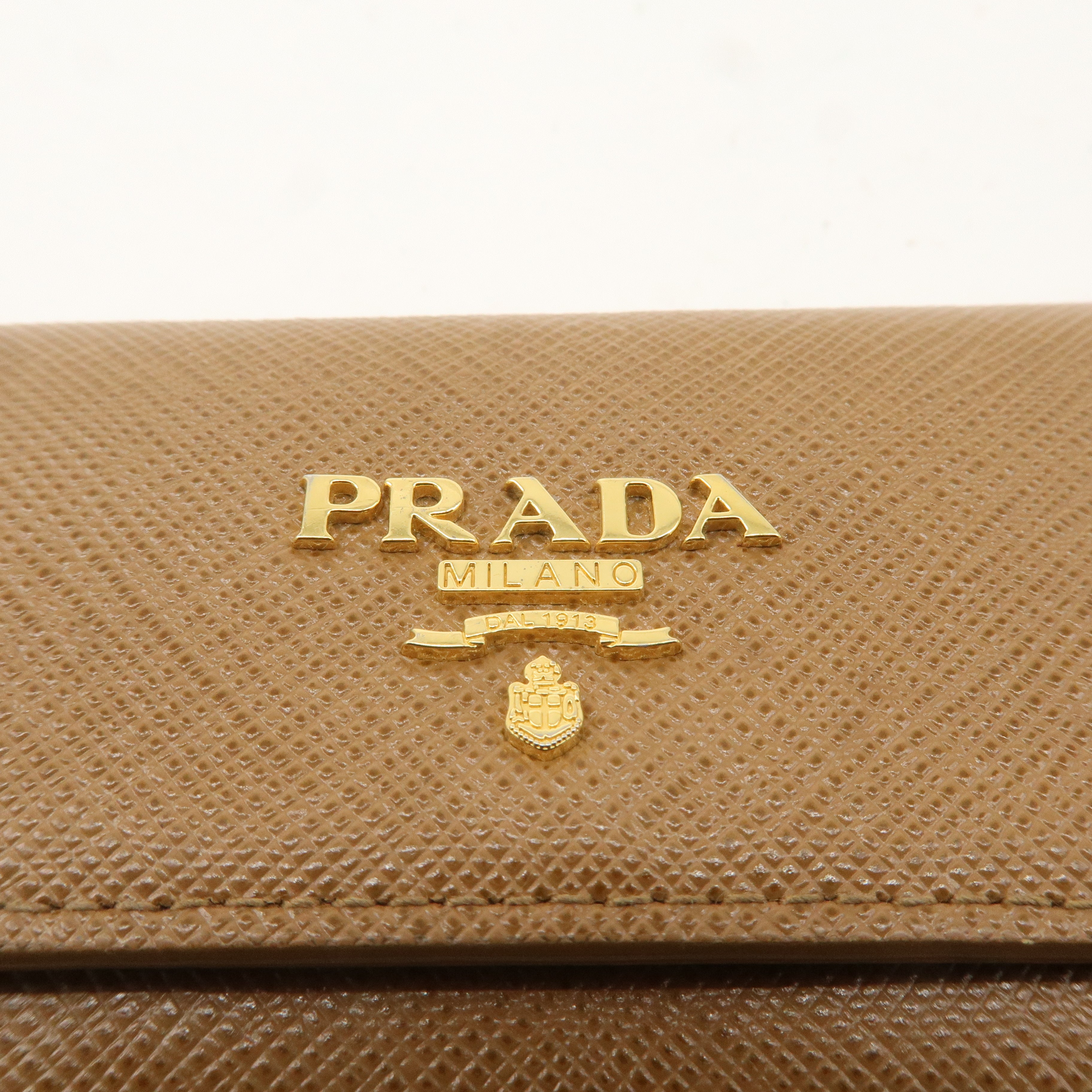 PRADA Leather 6 Key Case Key Holder Brown 1PG222