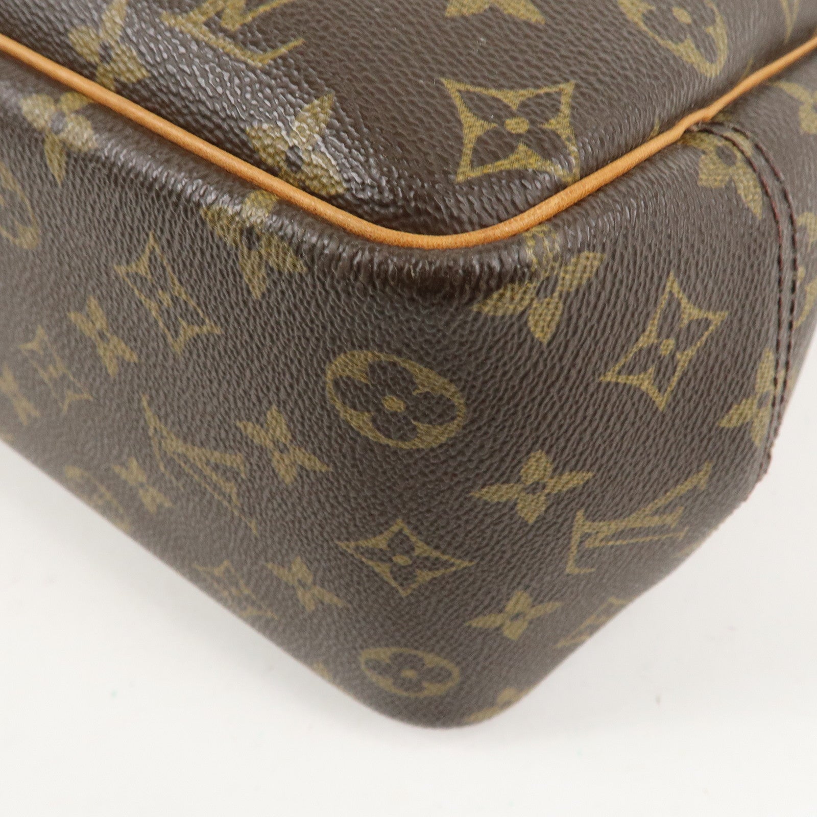 Louis Vuitton Monogram Deauville Hand Bag Brown M47270