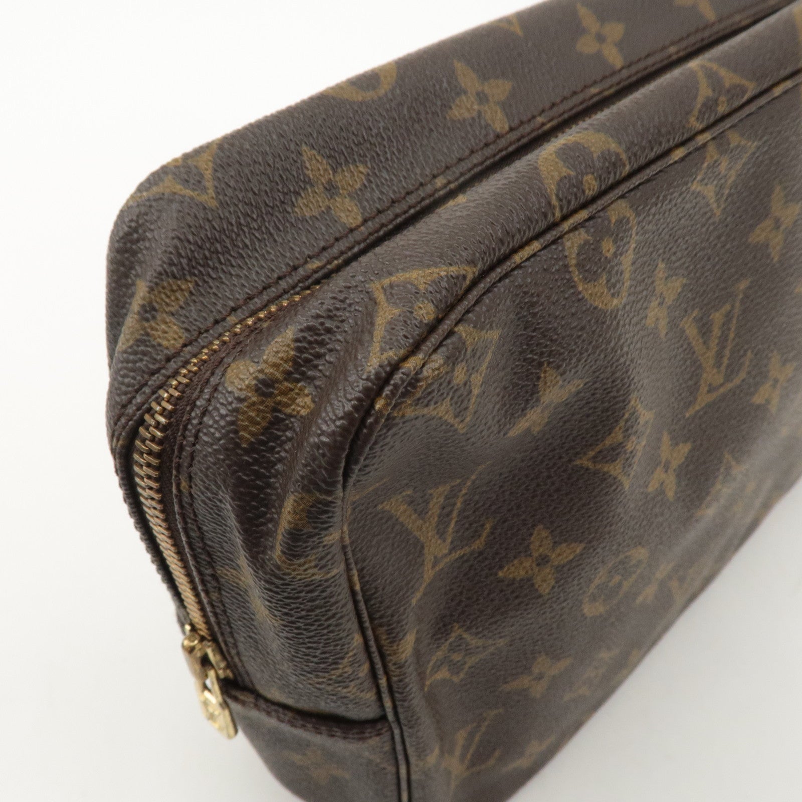 Louis Vuitton Monogram Trousse Toilette 28 Pouch Brown M47522