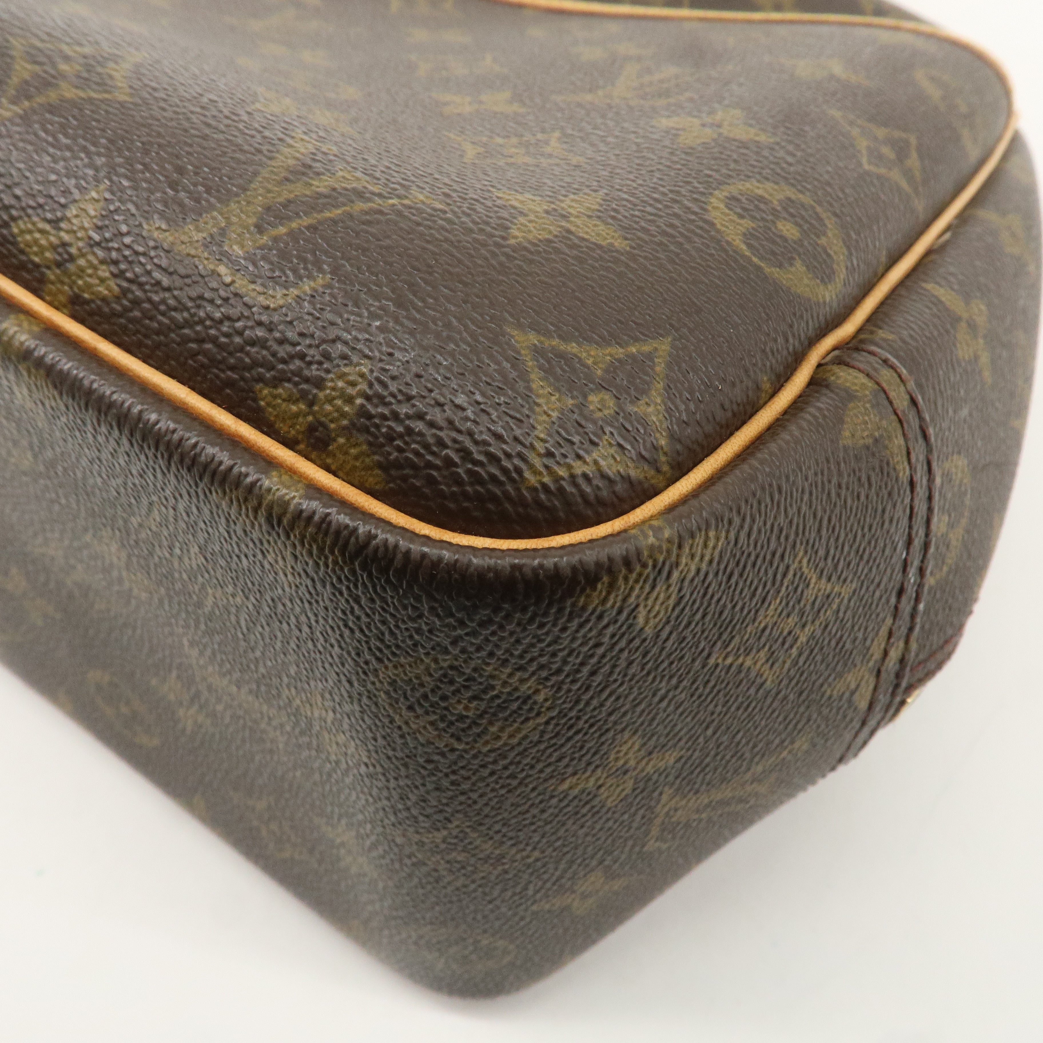 Louis Vuitton Monogram Deauville Hand Bag Brown M47270