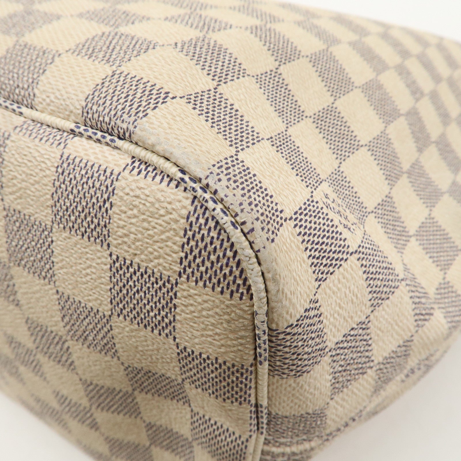 Louis Vuitton Damier Azur Neverfull MM Tote Bag N51107