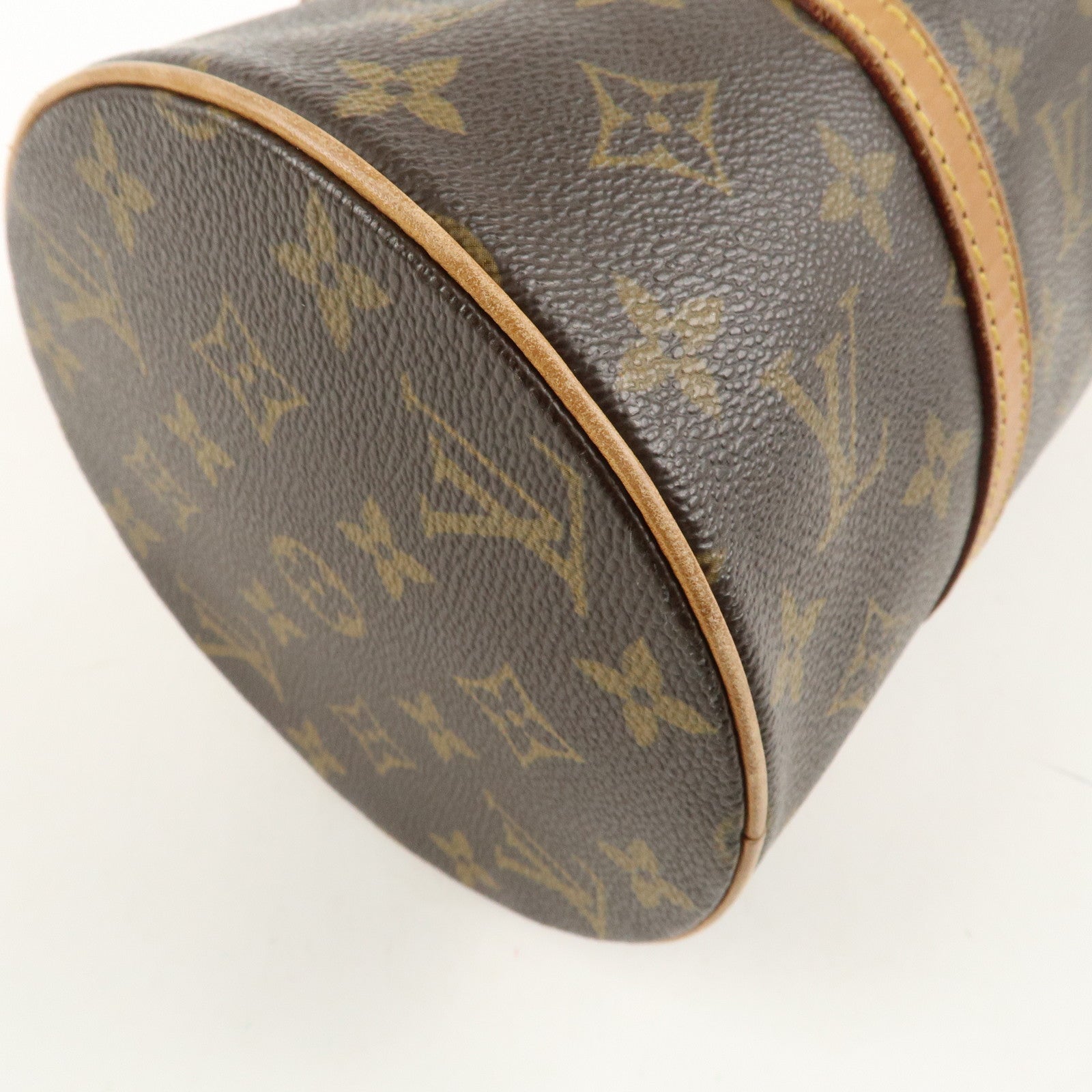 Louis Vuitton Monogram Papillon 30 Hand Bag Brown M51385