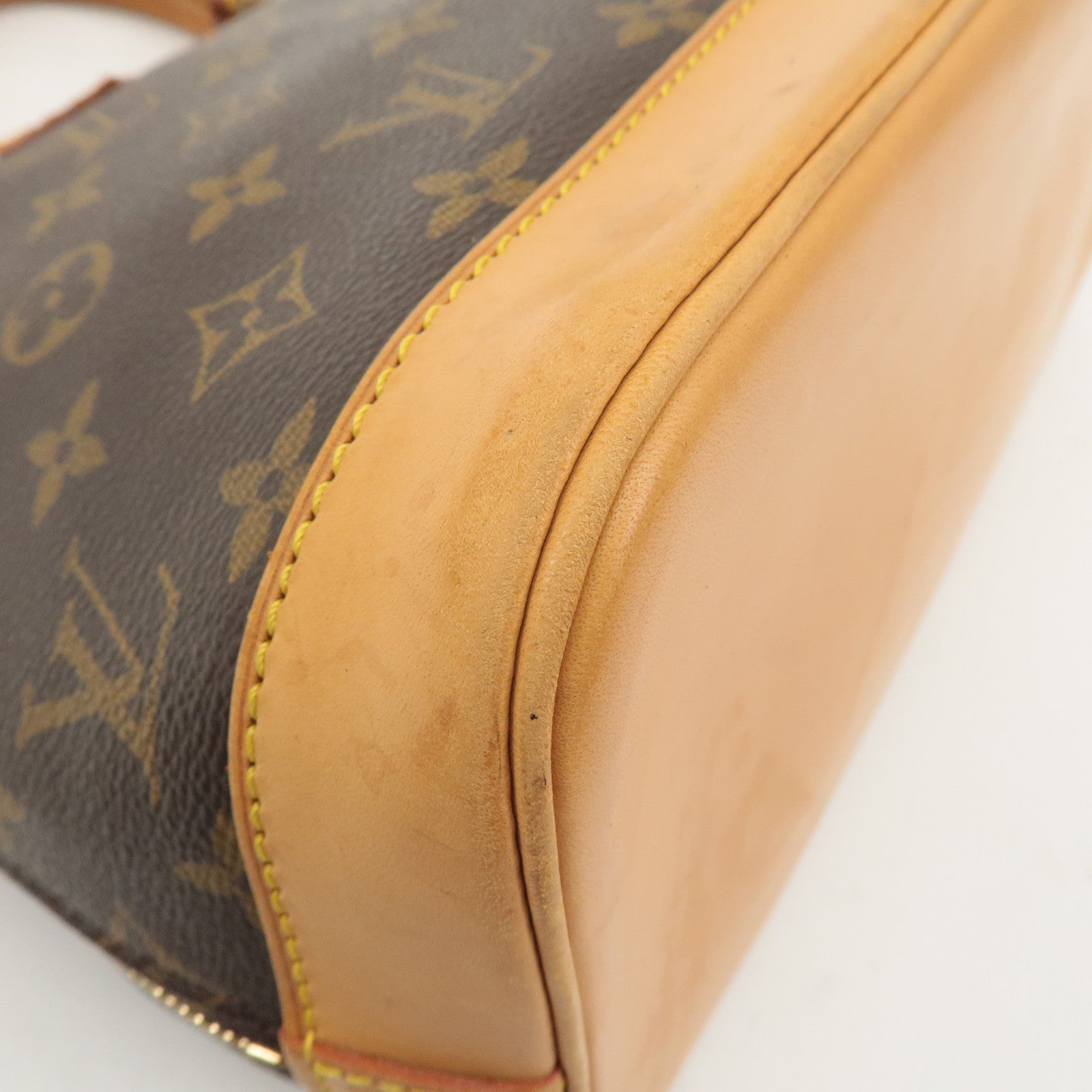 Louis Vuitton Monogram Alma Hand Bag Brown M51130