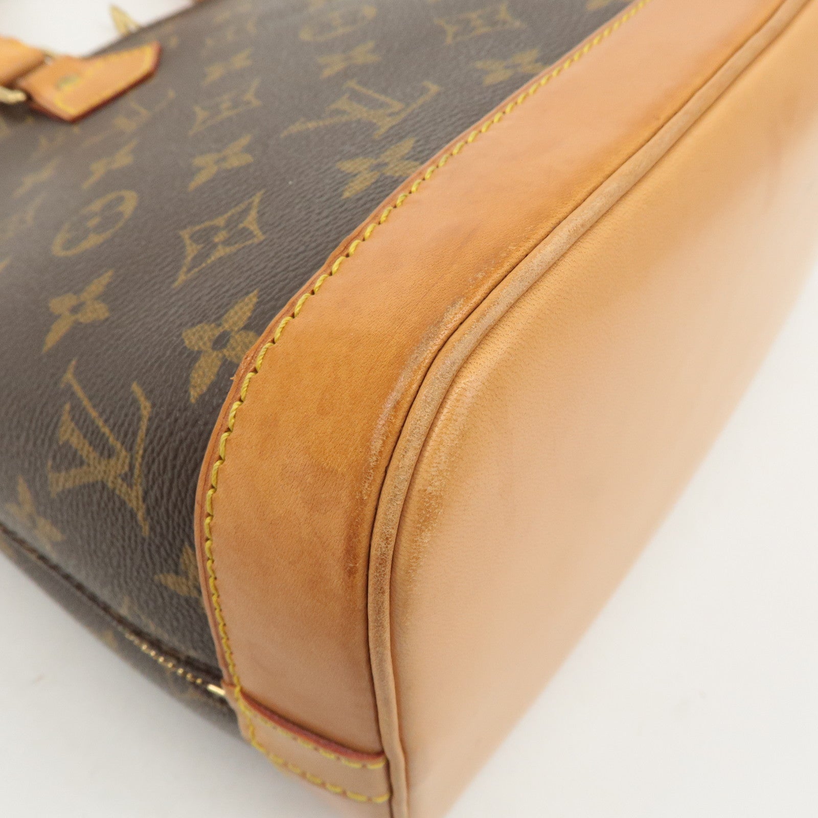 Louis Vuitton Monogram Alma Hand Bag Brown M51130