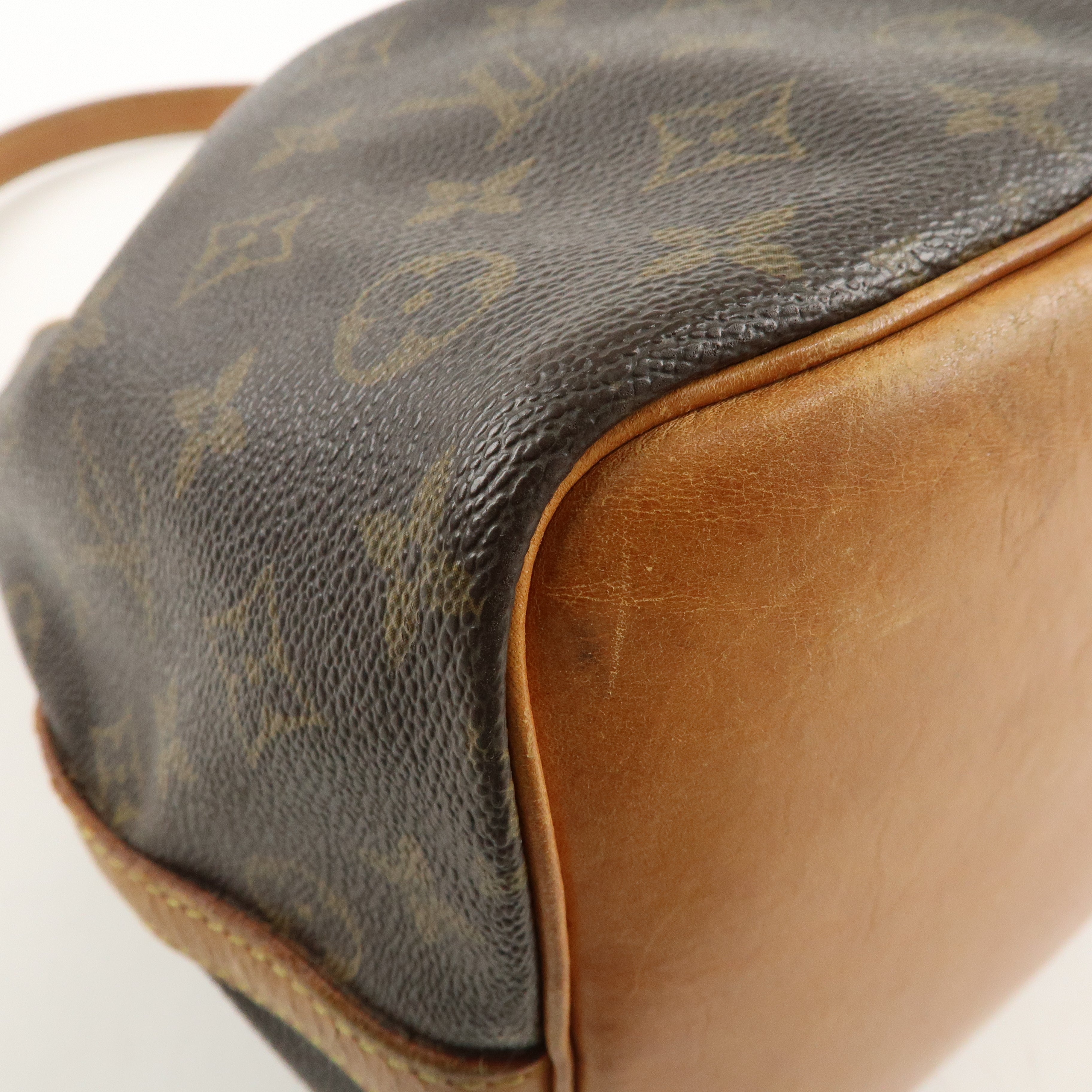 Louis Vuitton Monogram Petit Noe Shoulder Bag Brown M42226