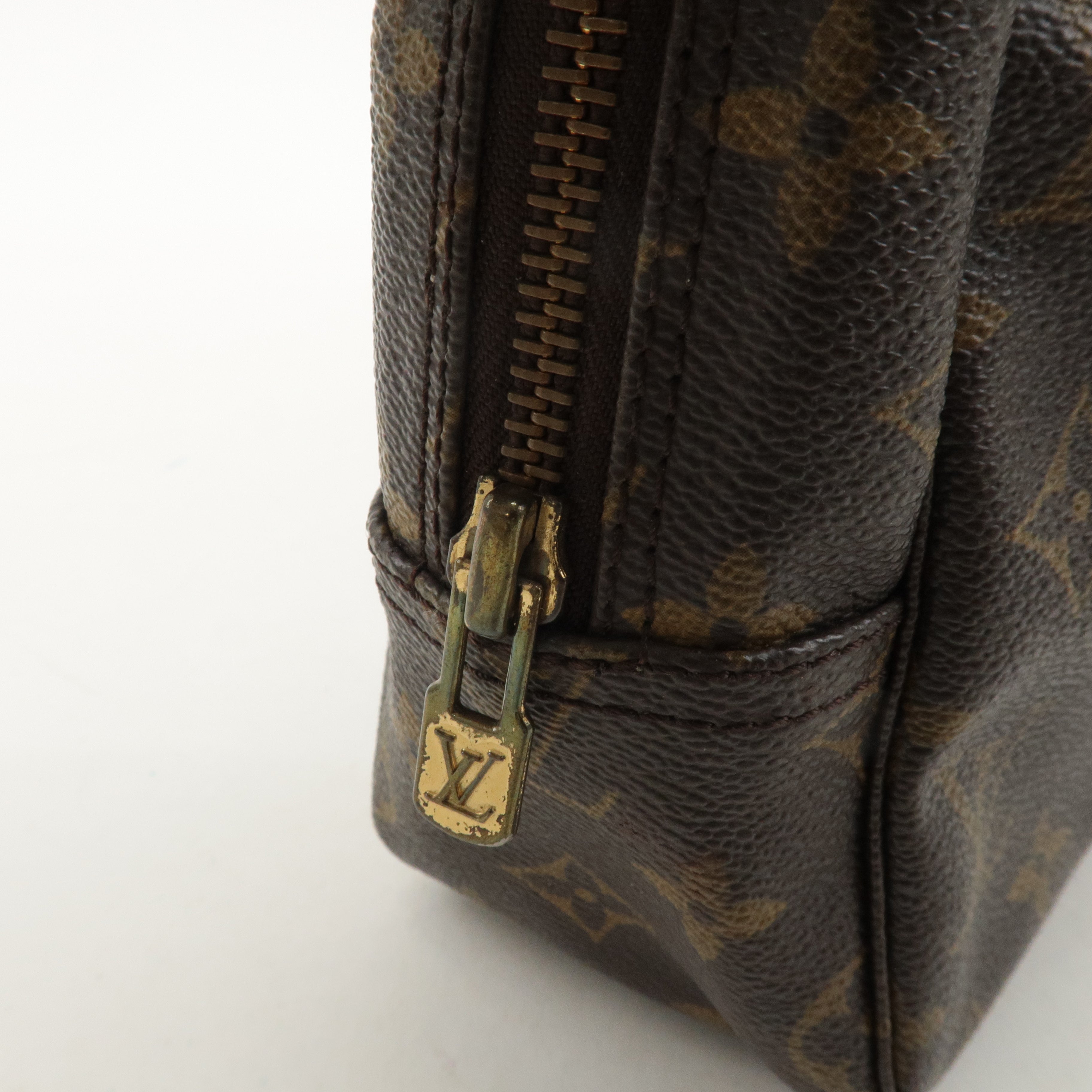 Louis Vuitton Monogram Trousse Toilette 28 Pouch Brown M47522