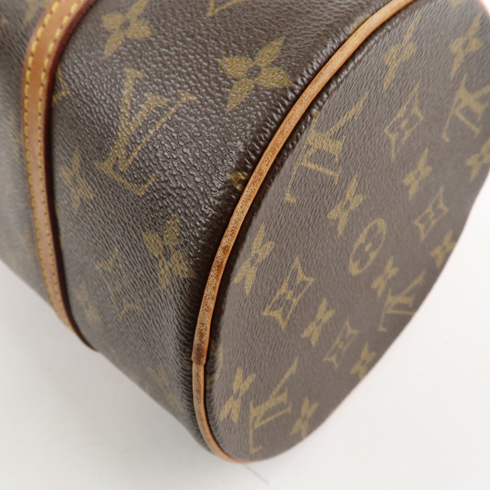 Louis Vuitton Monogram Papillon 30 Hand Bag Brown M51385