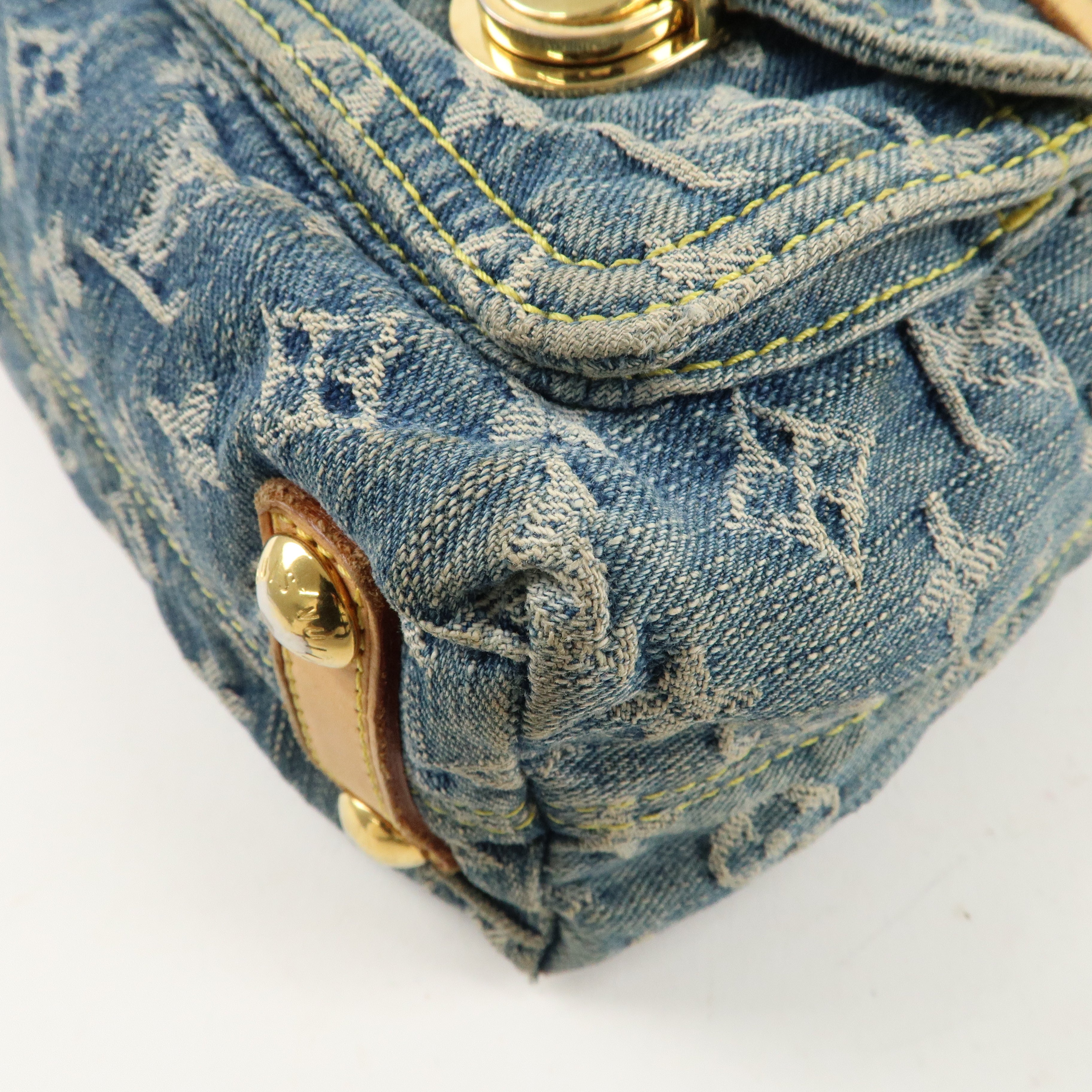 Louis Vuitton Monogram Denim Baggy PM Shoulder Bag M95049