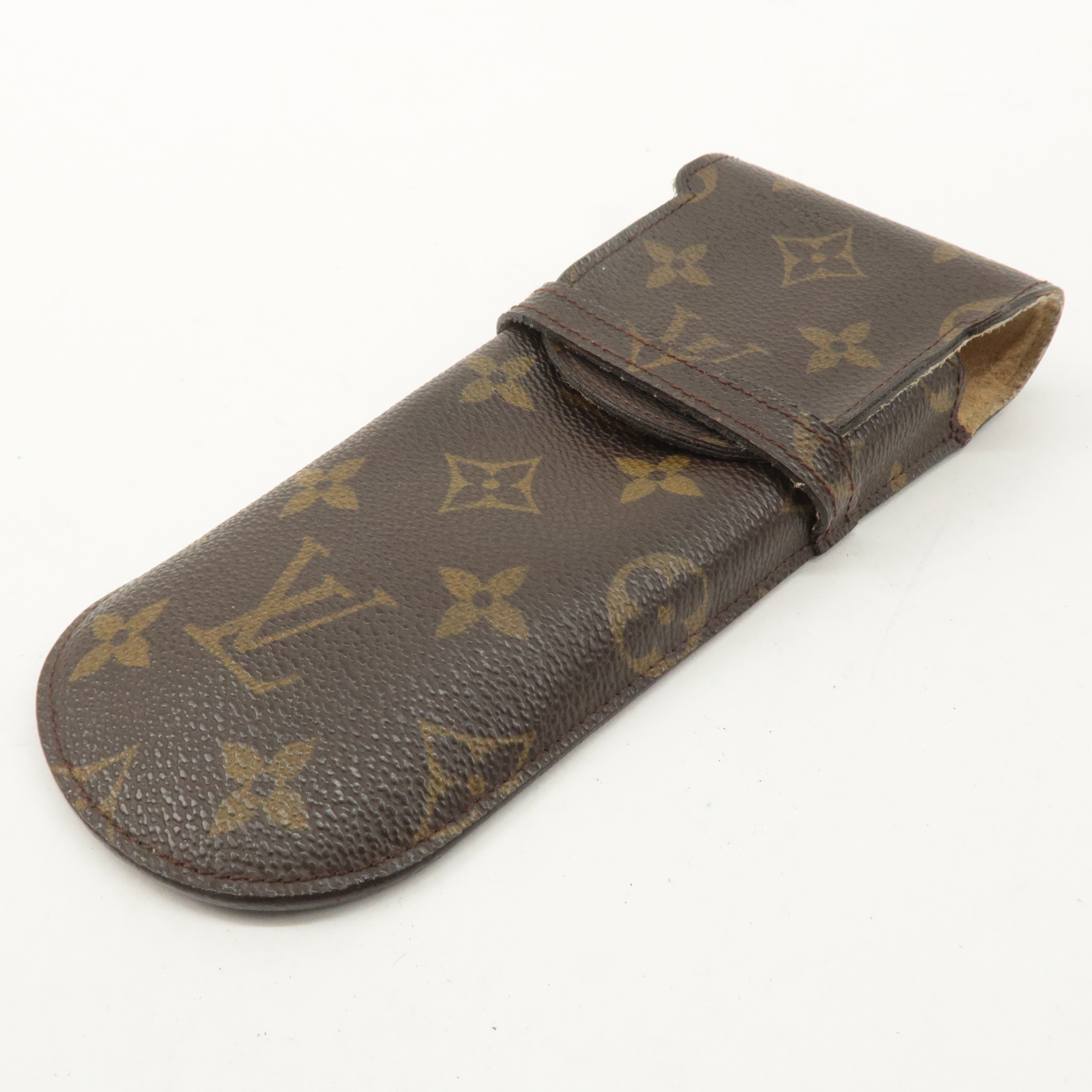 Louis Vuitton Monogram Set of 2 etui a lunettes lavel Glasses Case