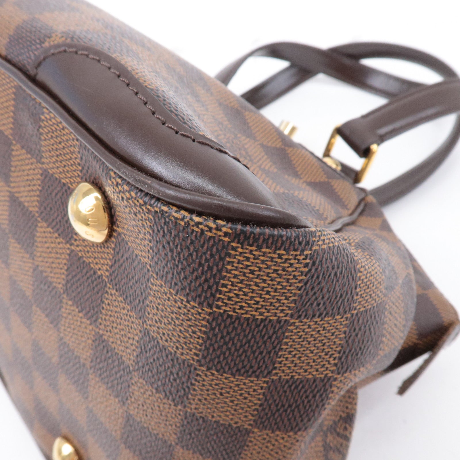 Louis Vuitton Damier Ebene Verona PM Hand Bag Brown N41117