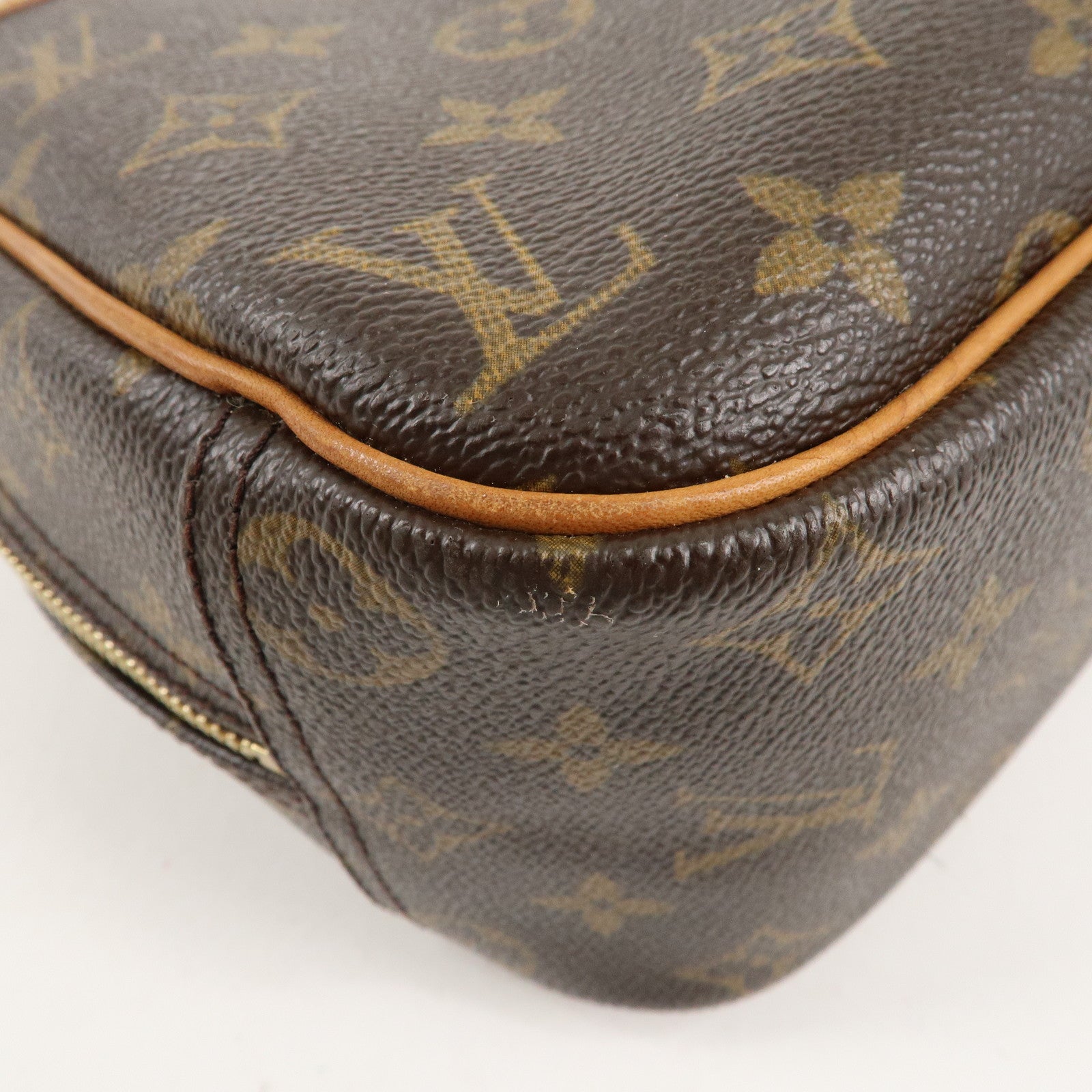 Louis Vuitton Monogram Trouville Hand Bag Brown M42228