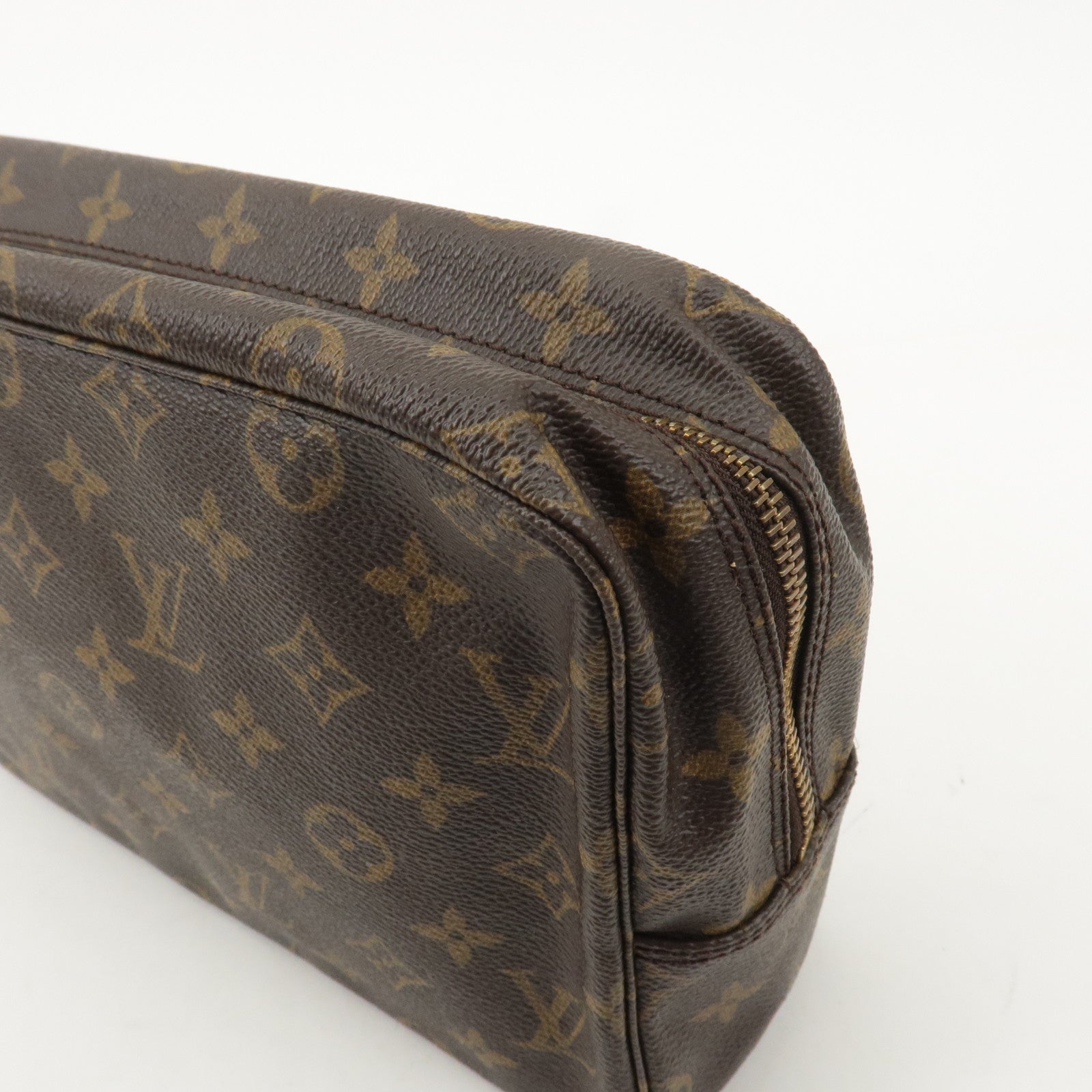 Louis Vuitton Monogram Trousse Toilette 28 Pouch Brown M47522