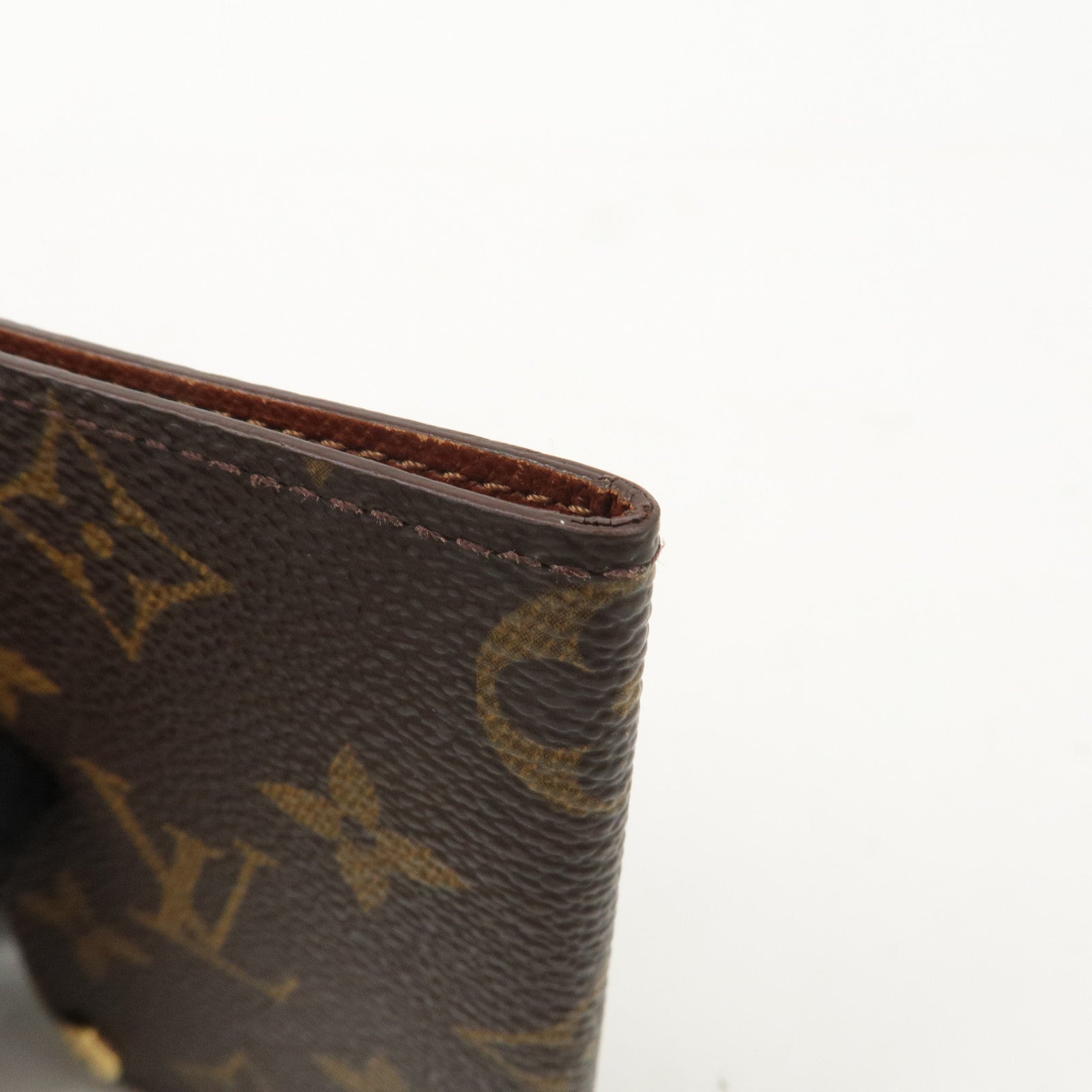 Louis Vuitton Monogram Porte Cartes Credit Pression Brown M60937