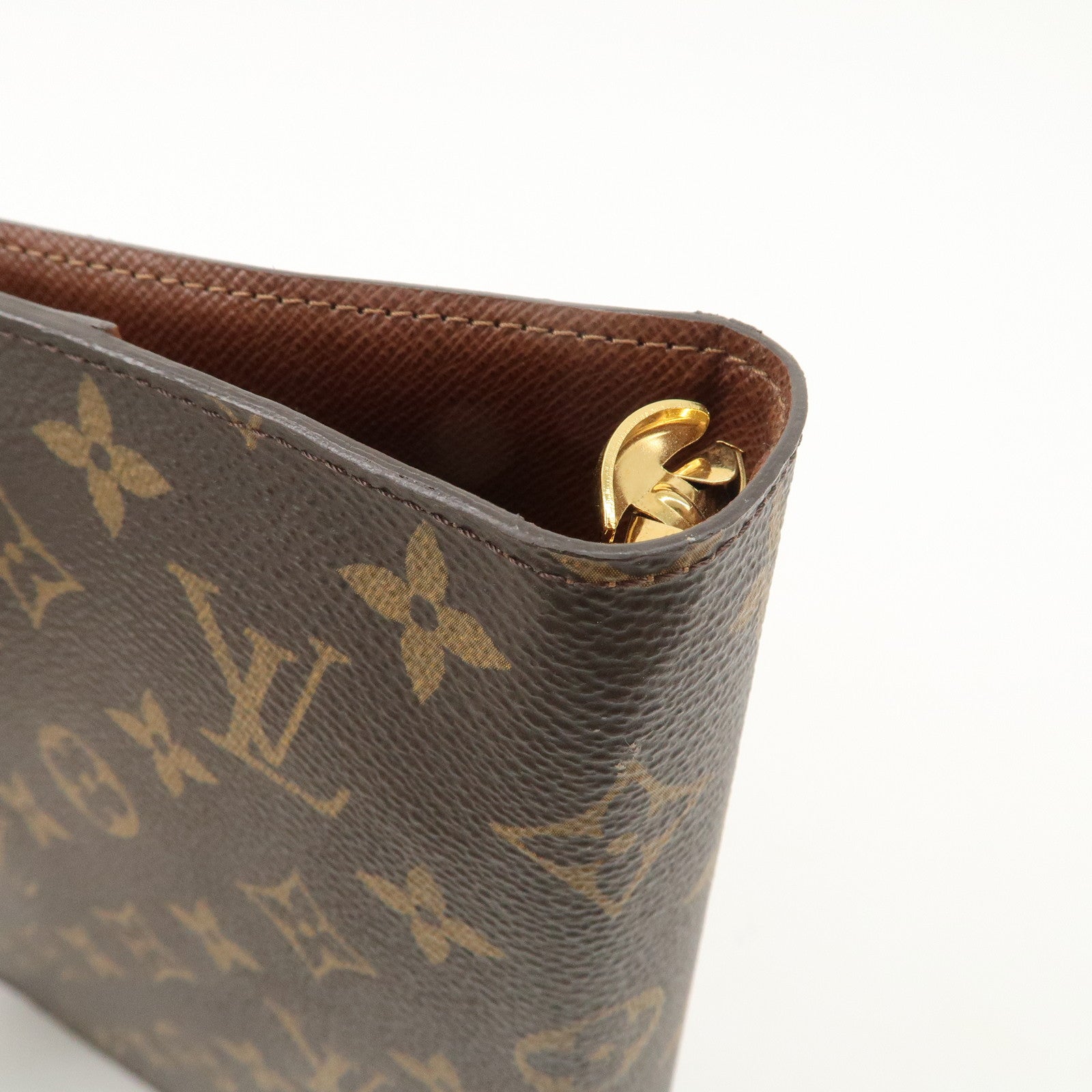 Louis Vuitton Monogram Agenda GM Planner Cover Brown R20106