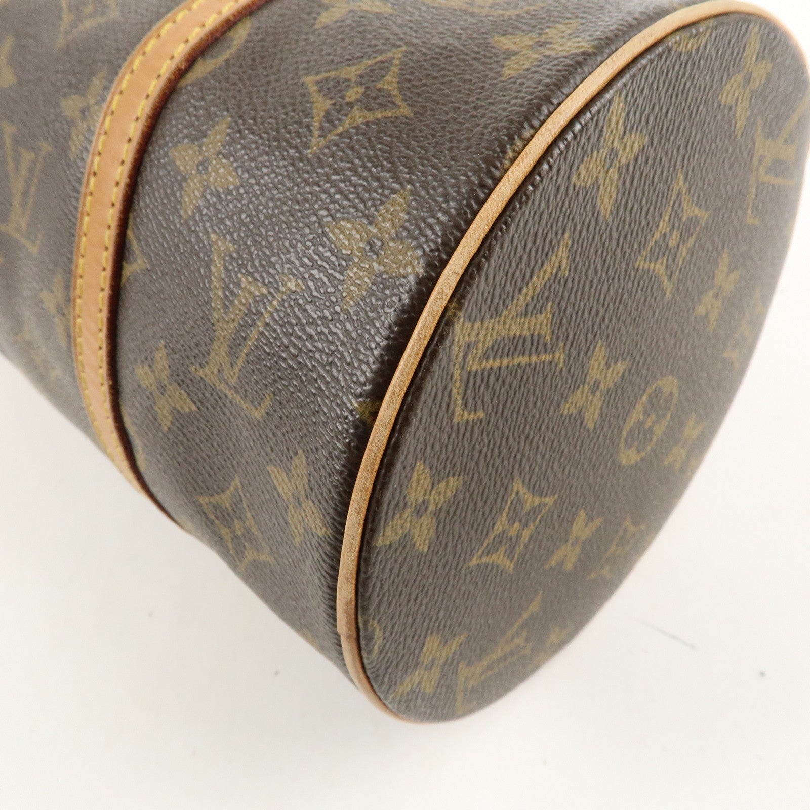 Louis Vuitton Monogram Papillon 30 Hand Bag Brown M51385