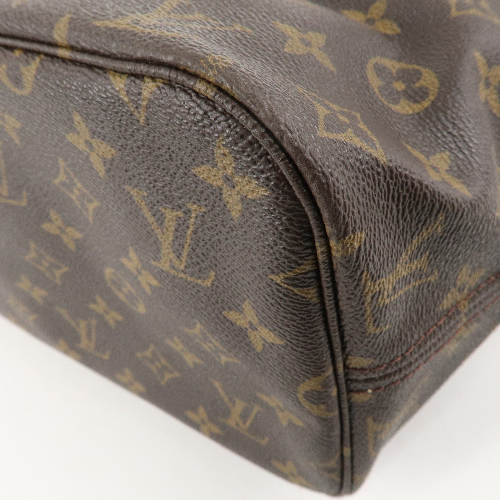 Louis Vuitton Monogram Neverfull MM Tote Bag Brown M40156