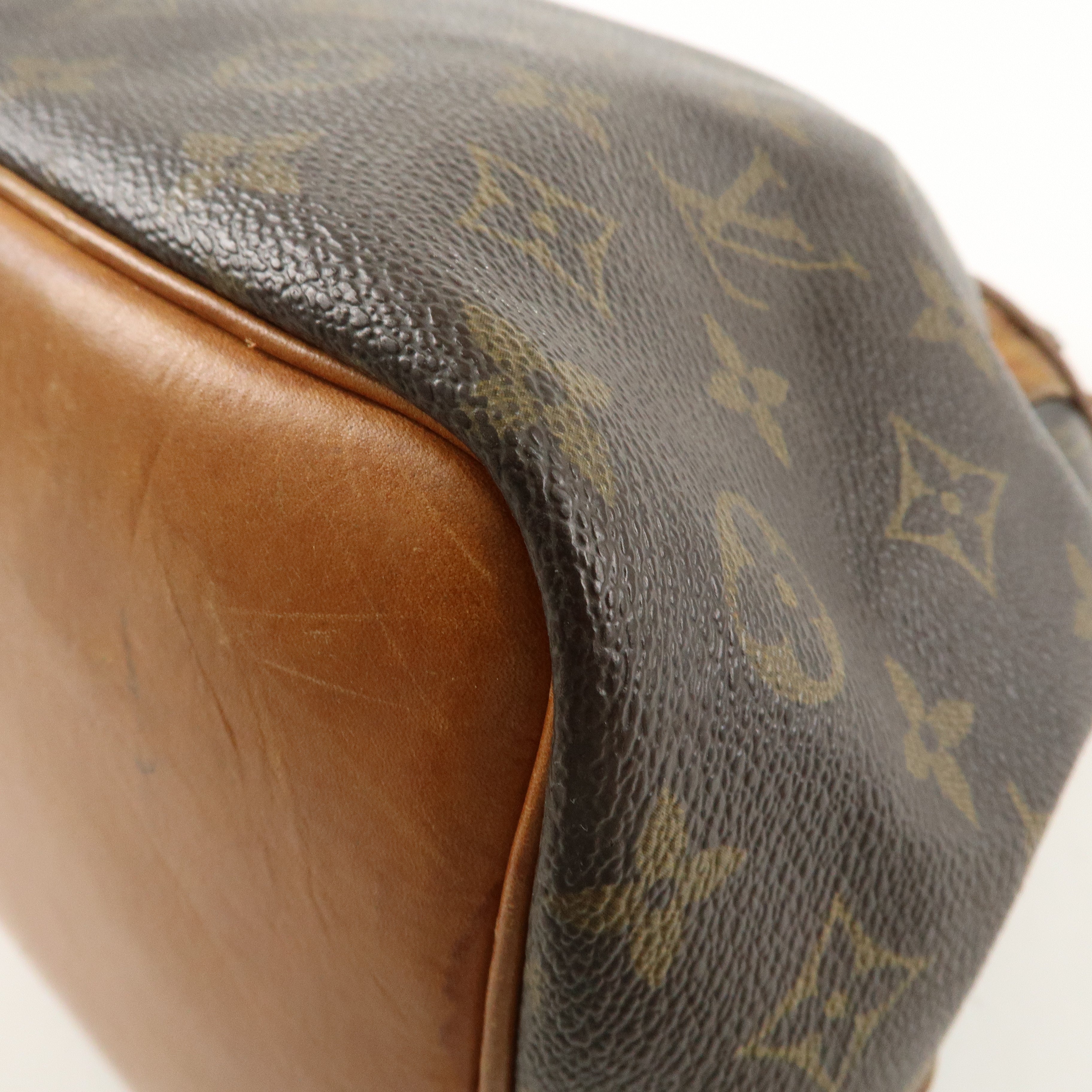 Louis Vuitton Monogram Petit Noe Shoulder Bag Brown M42226