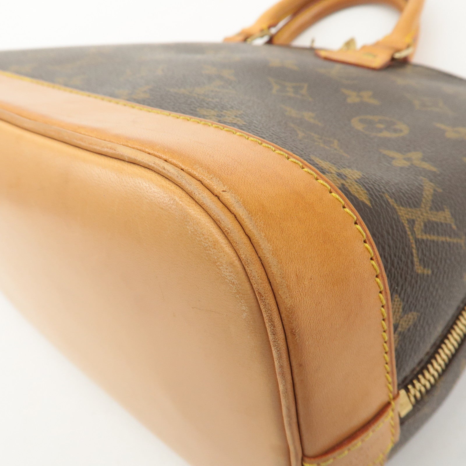 Louis Vuitton Monogram Alma Hand Bag Brown M51130