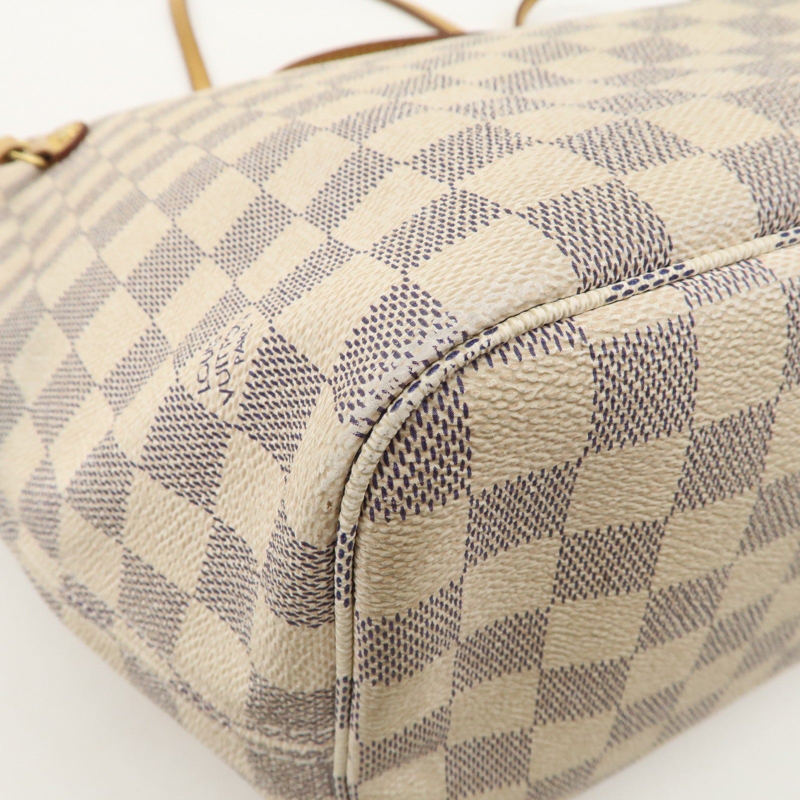 Louis Vuitton Damier Azur Neverfull MM Tote Bag N51107