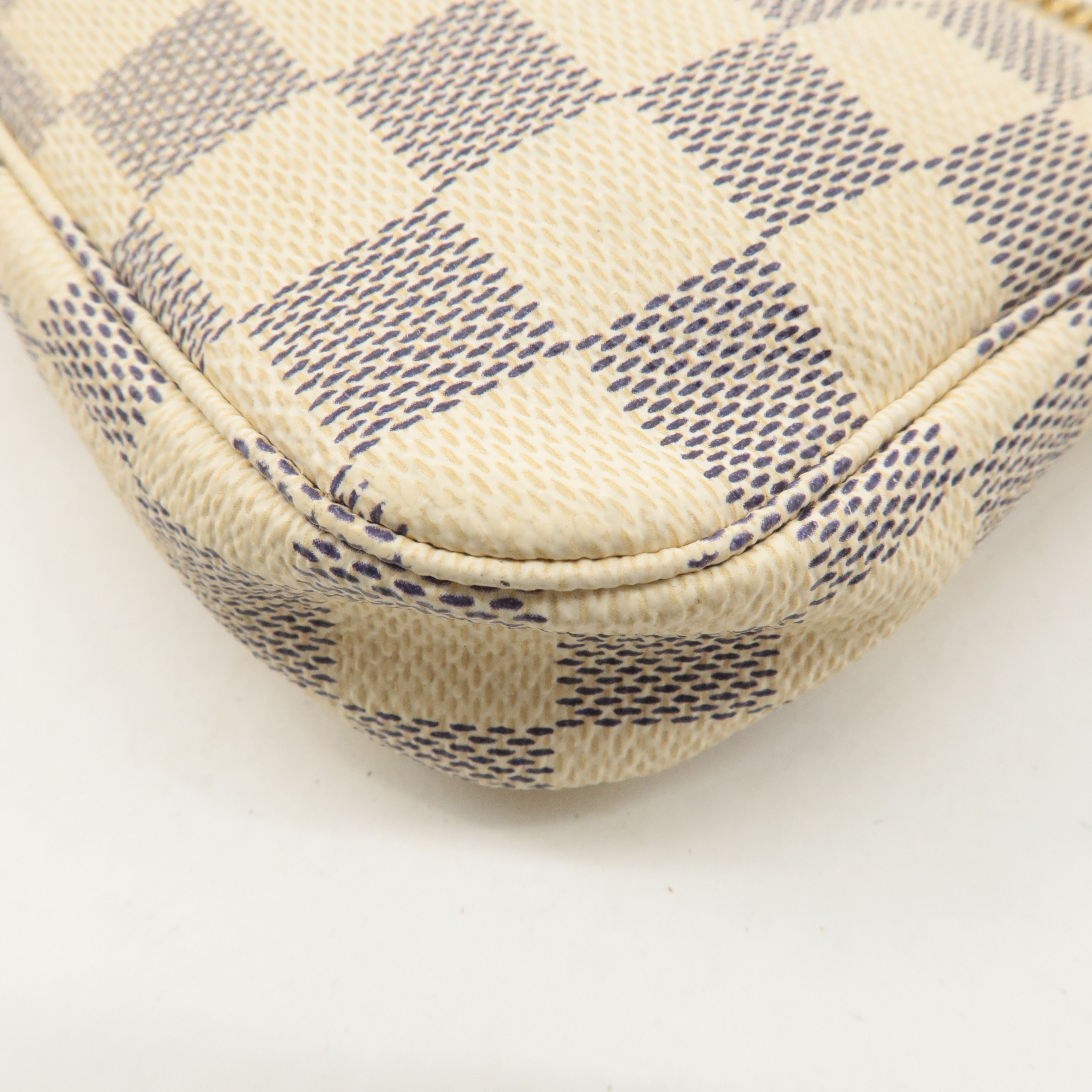 Louis Vuitton Damier Azur Mini Pochette Accessoires Pouch N58010