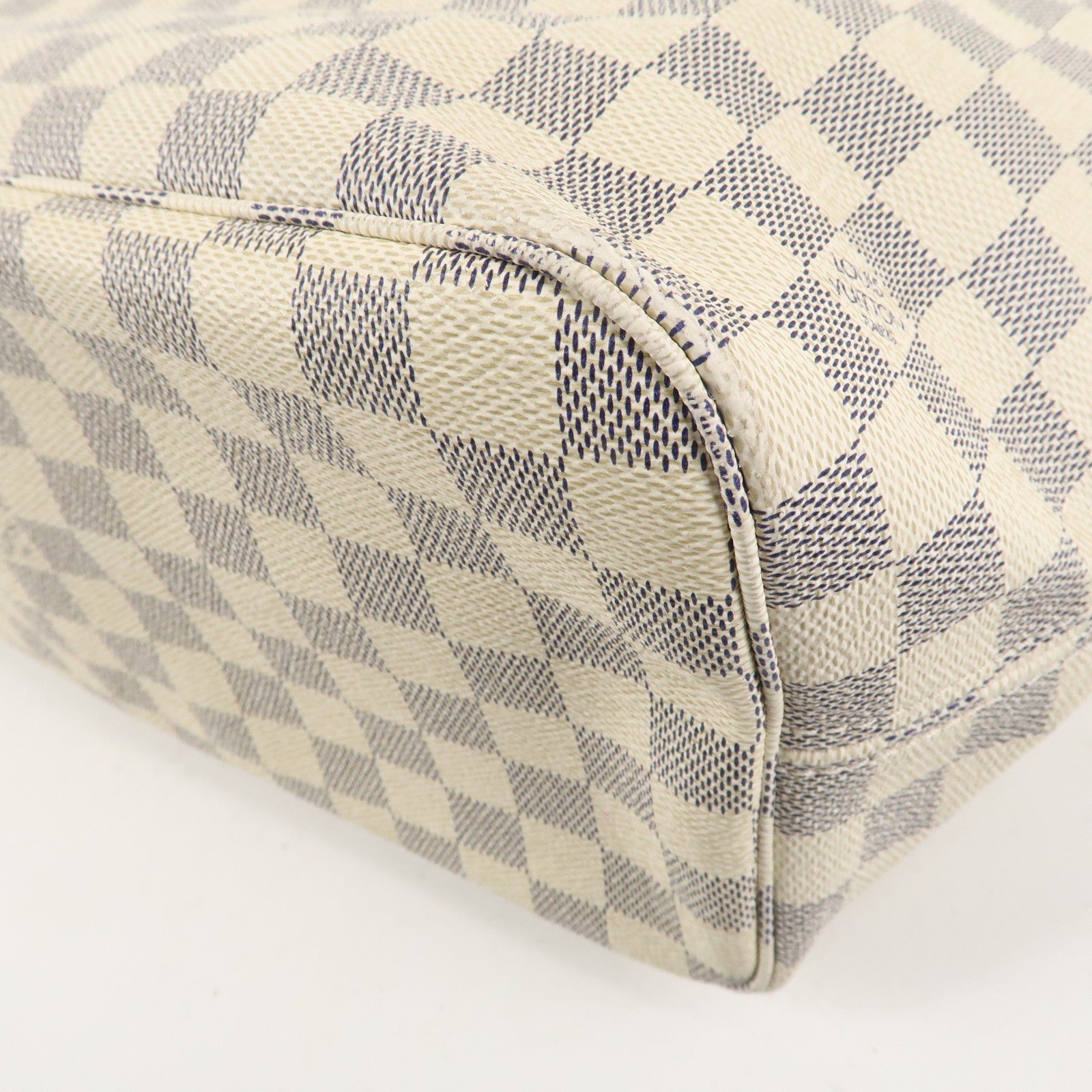 Louis Vuitton Damier Azur Neverfull MM Canvas Tote Bag N51107