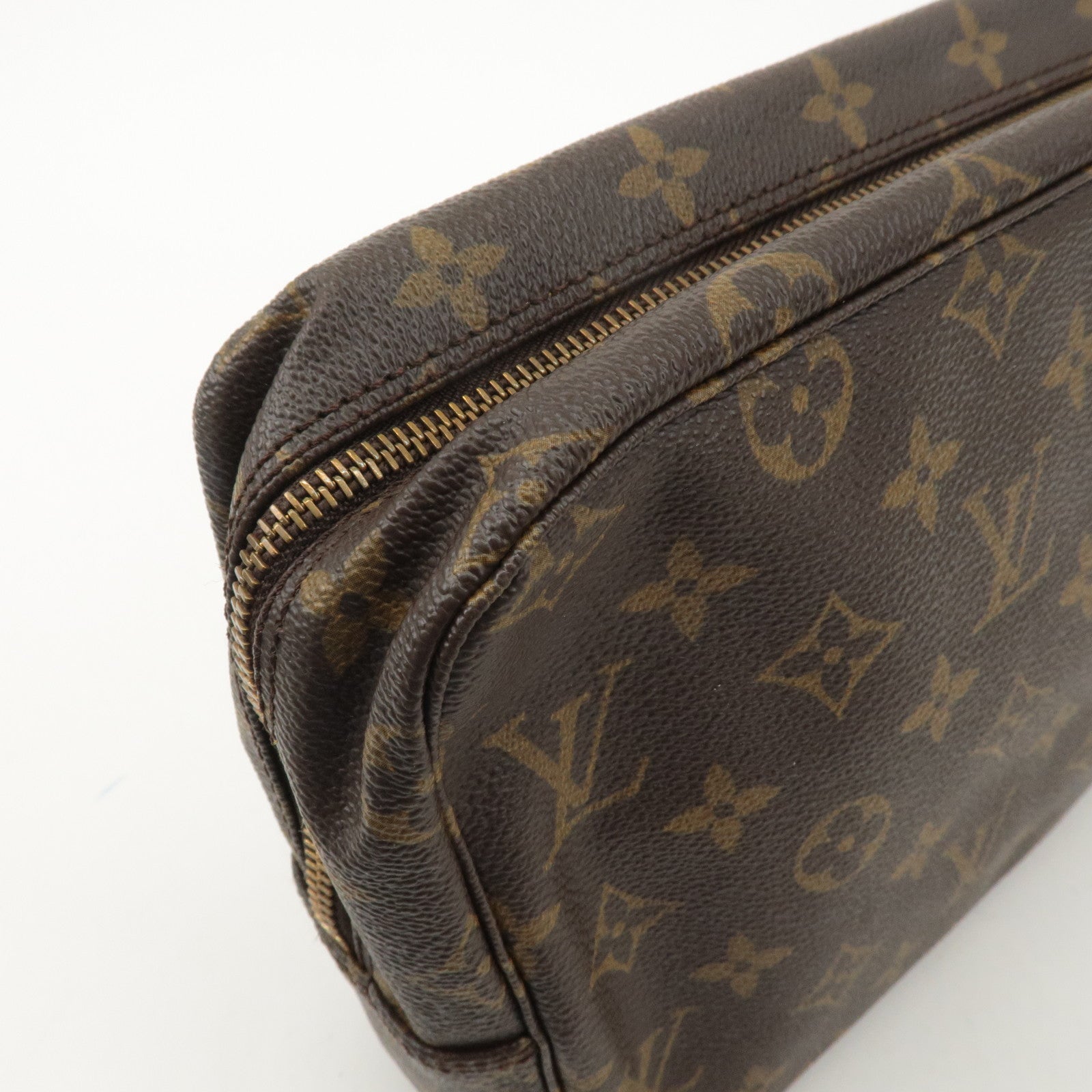 Louis Vuitton Monogram Trousse Toilette 28 Pouch Brown M47522