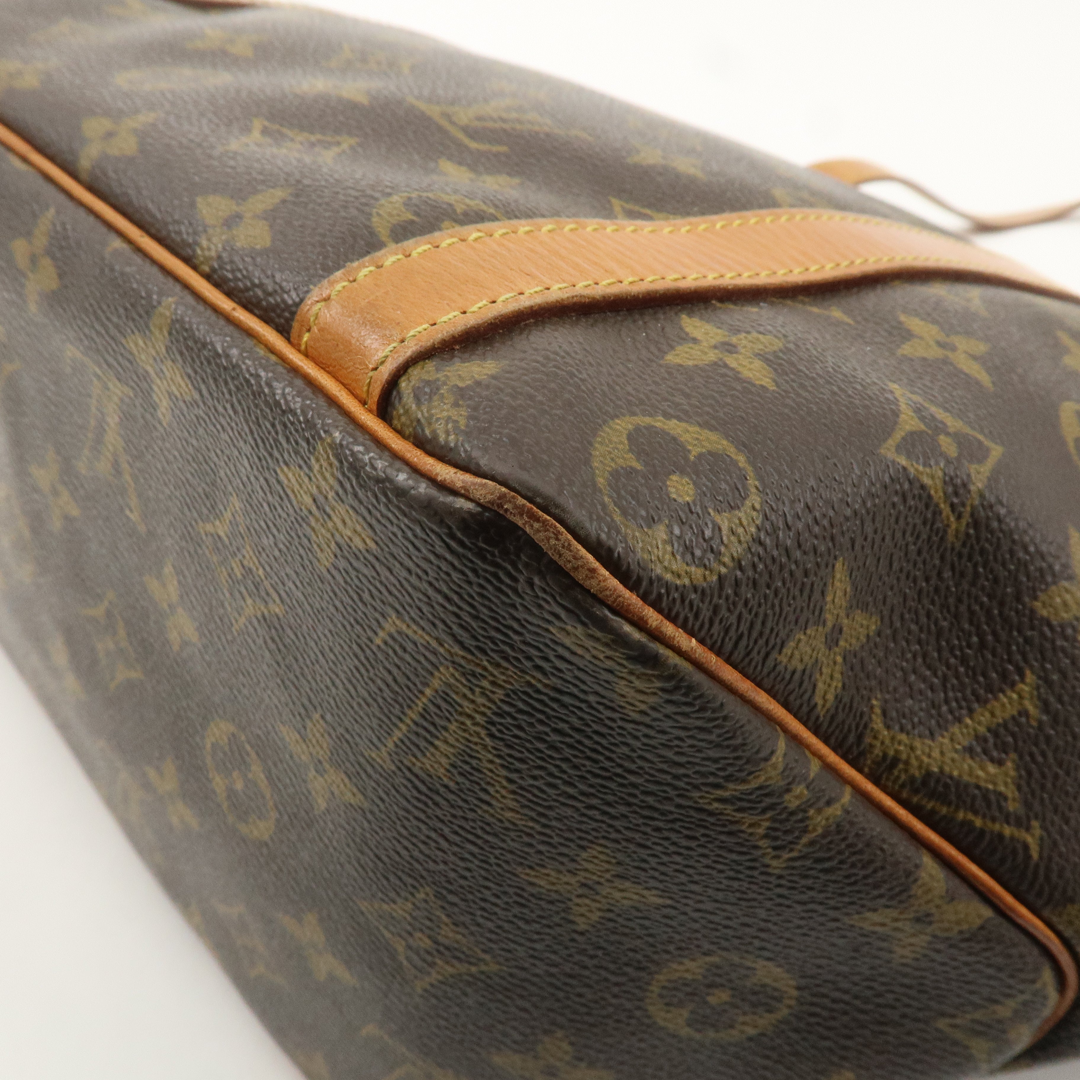 Louis Vuitton Monogram Sac Shopping Shoulder Bag Brown M51108