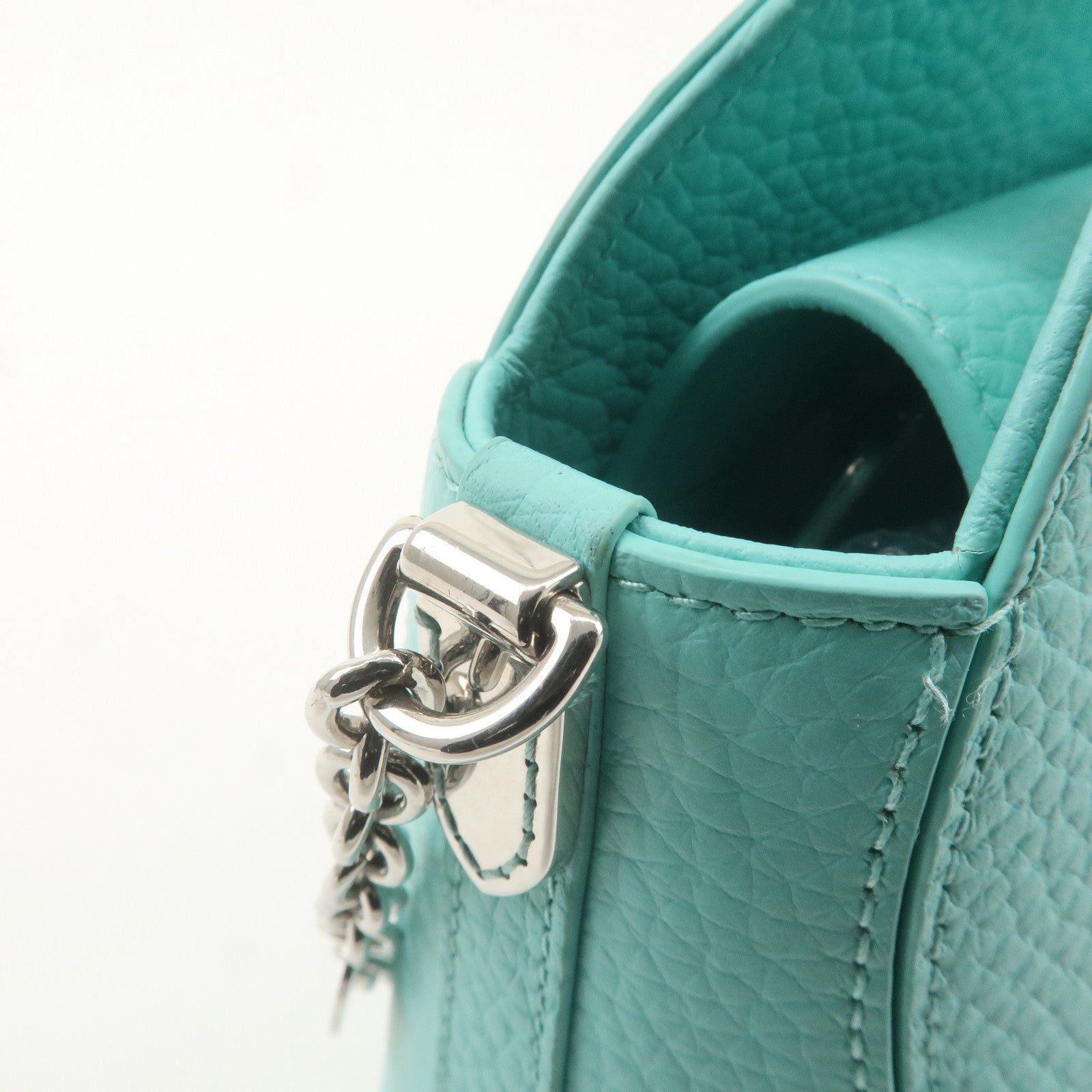 Tiffany&Co. Leather Return to Tiffany Mini Tote Bag Tiffany Blue