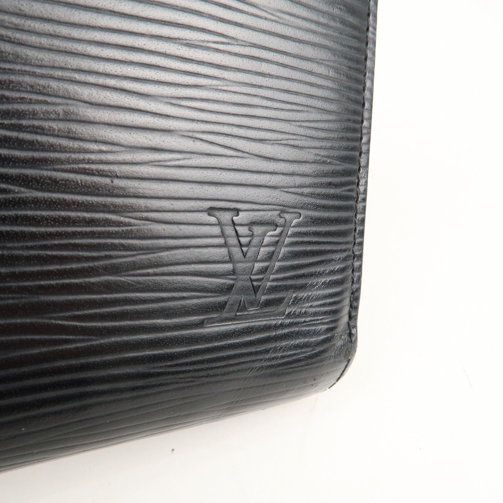 Louis Vuitton Epi Zippy Wallet Zip Round Long Wallet Black M61857