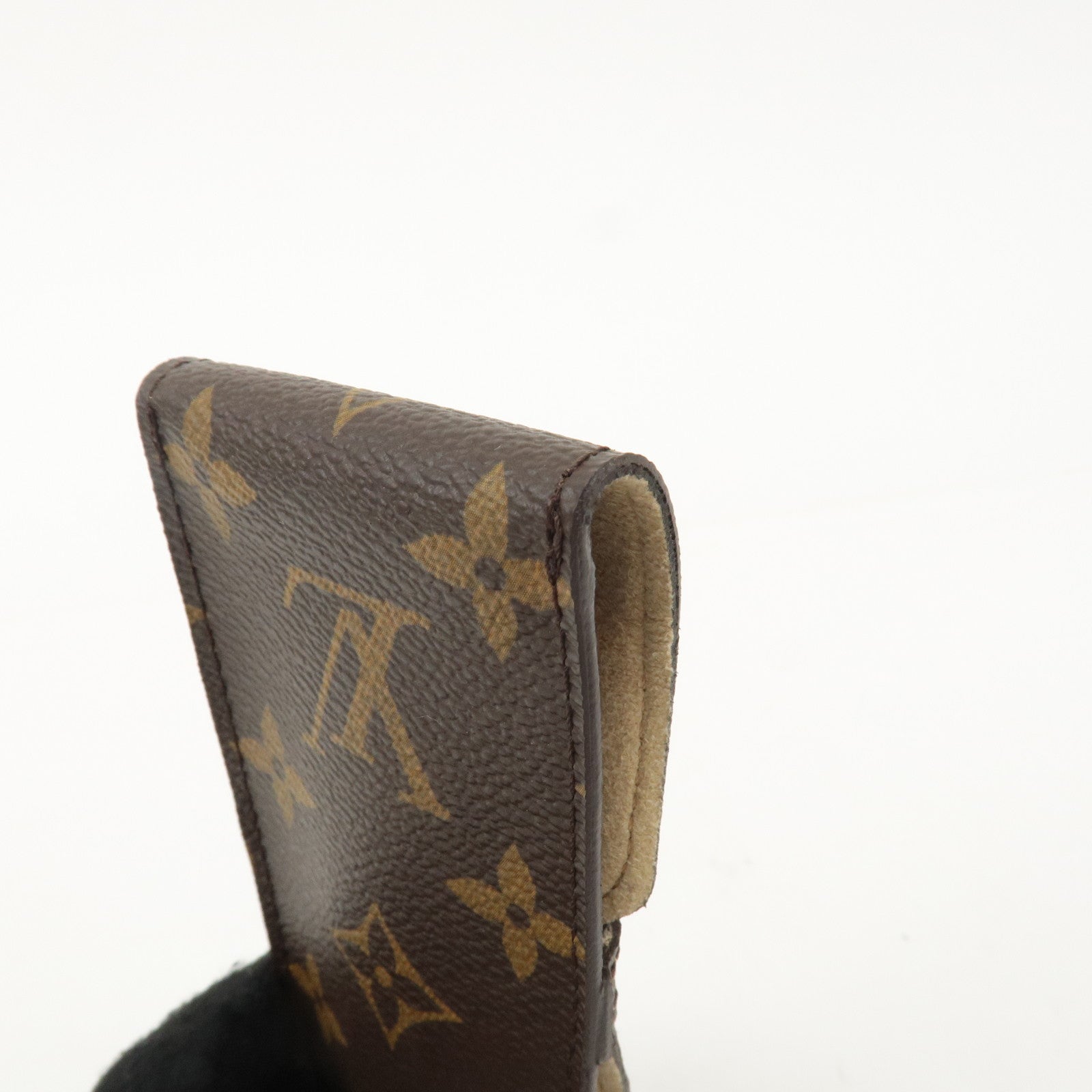 Louis Vuitton Monogram etui stylo Pen Case Brown M62990