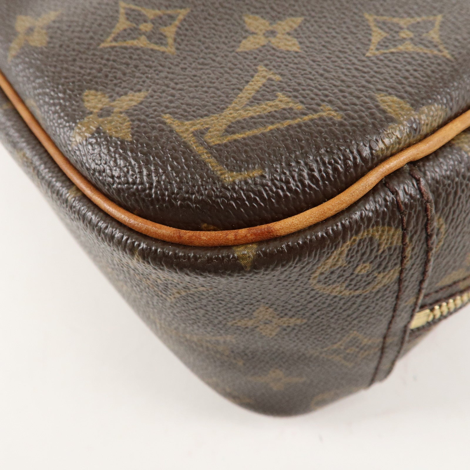 Louis Vuitton Monogram Trouville Hand Bag Brown M42228