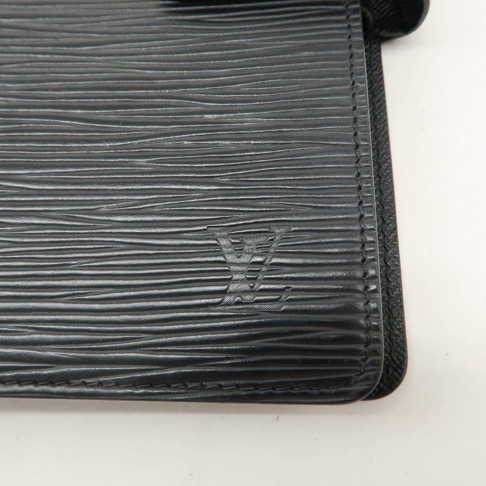 Louis Vuitton Epi Agenda MM Planner Cover Noir Black R20202