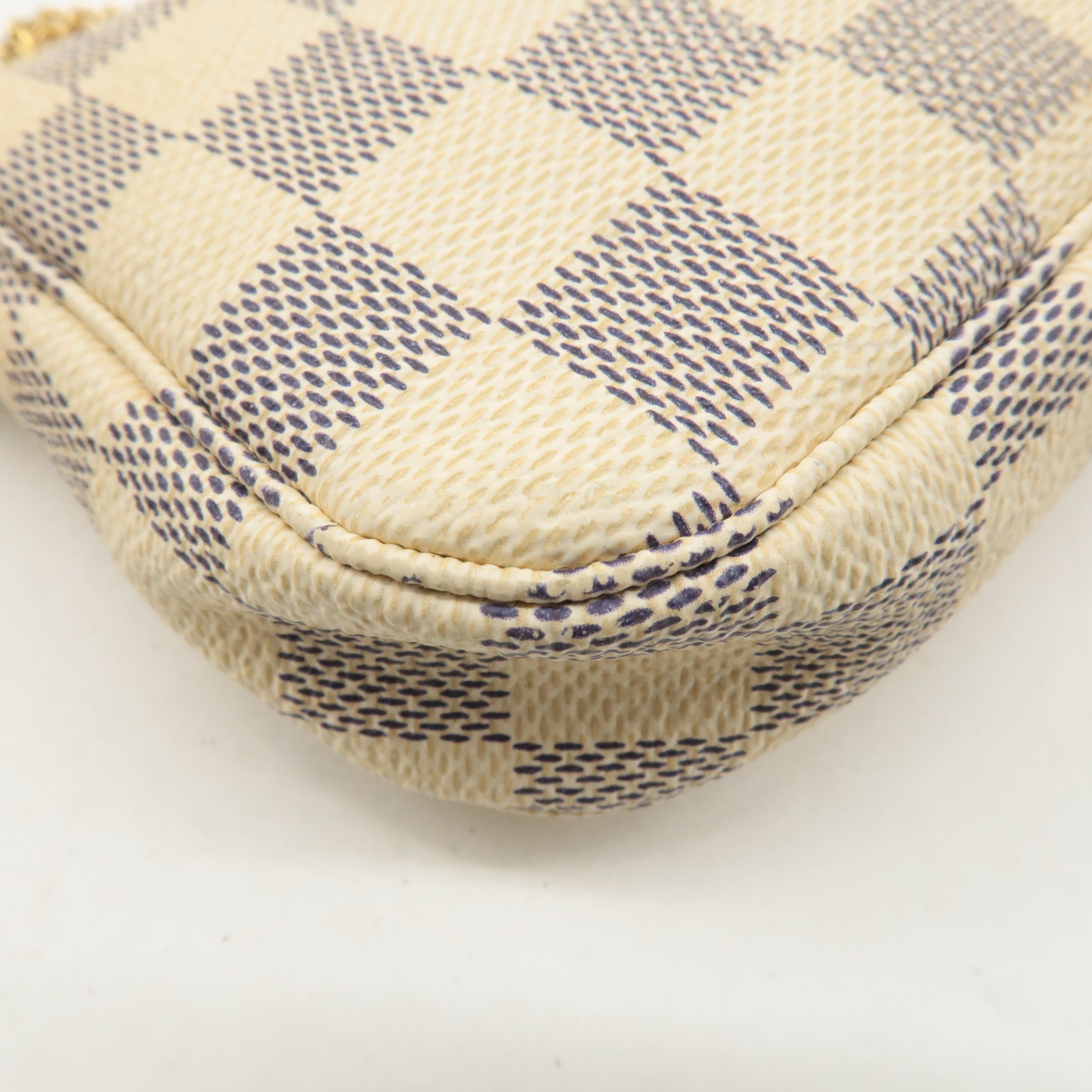 Louis Vuitton Damier Azur Mini Pochette Accessoires Pouch N58010