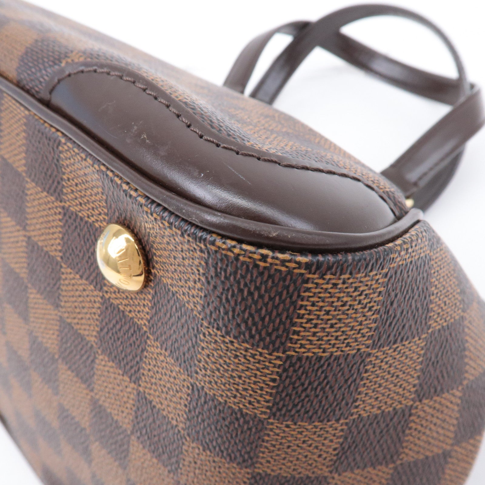 Louis Vuitton Damier Ebene Verona PM Hand Bag Brown N41117