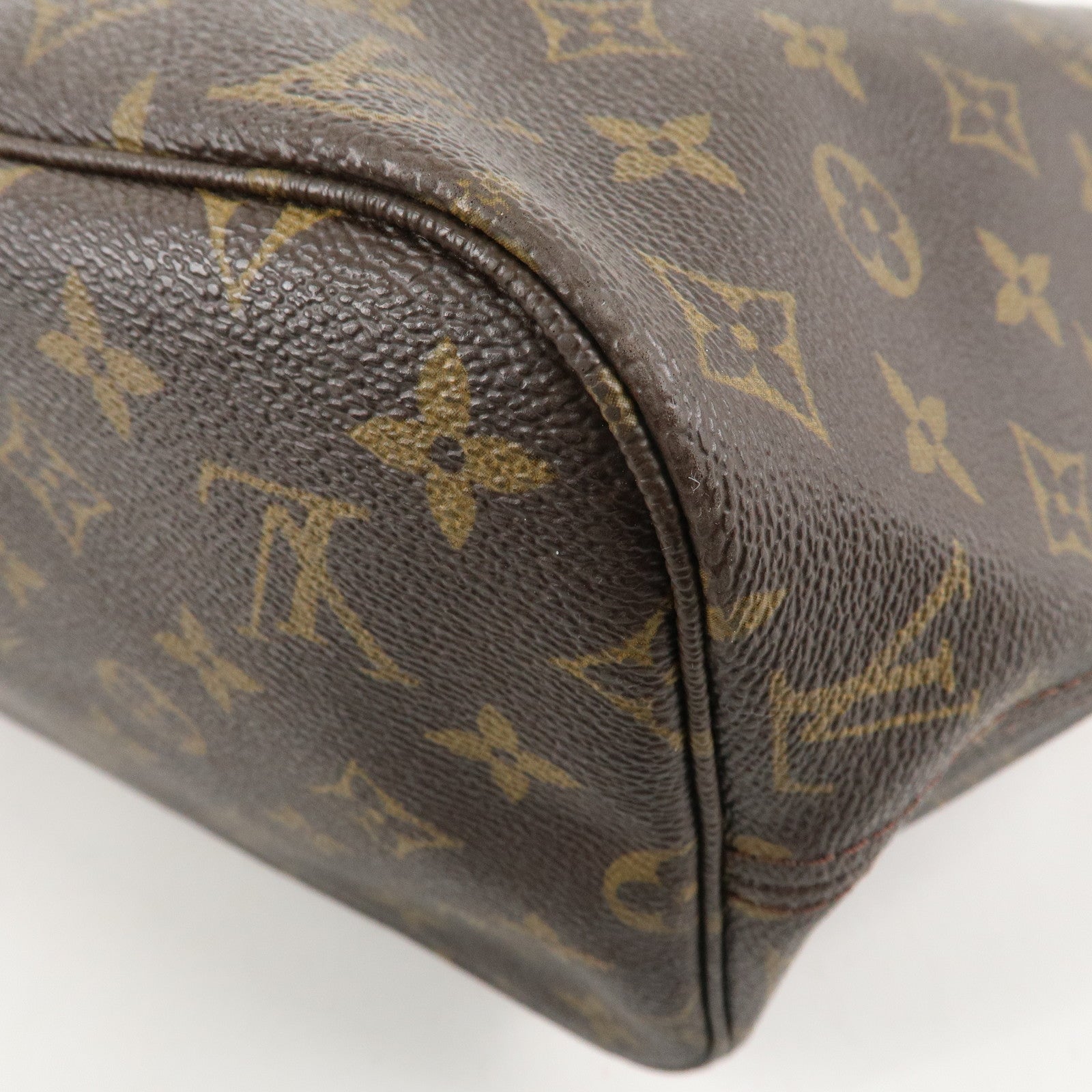 Louis Vuitton Monogram Neverfull MM Tote Bag Brown M40156