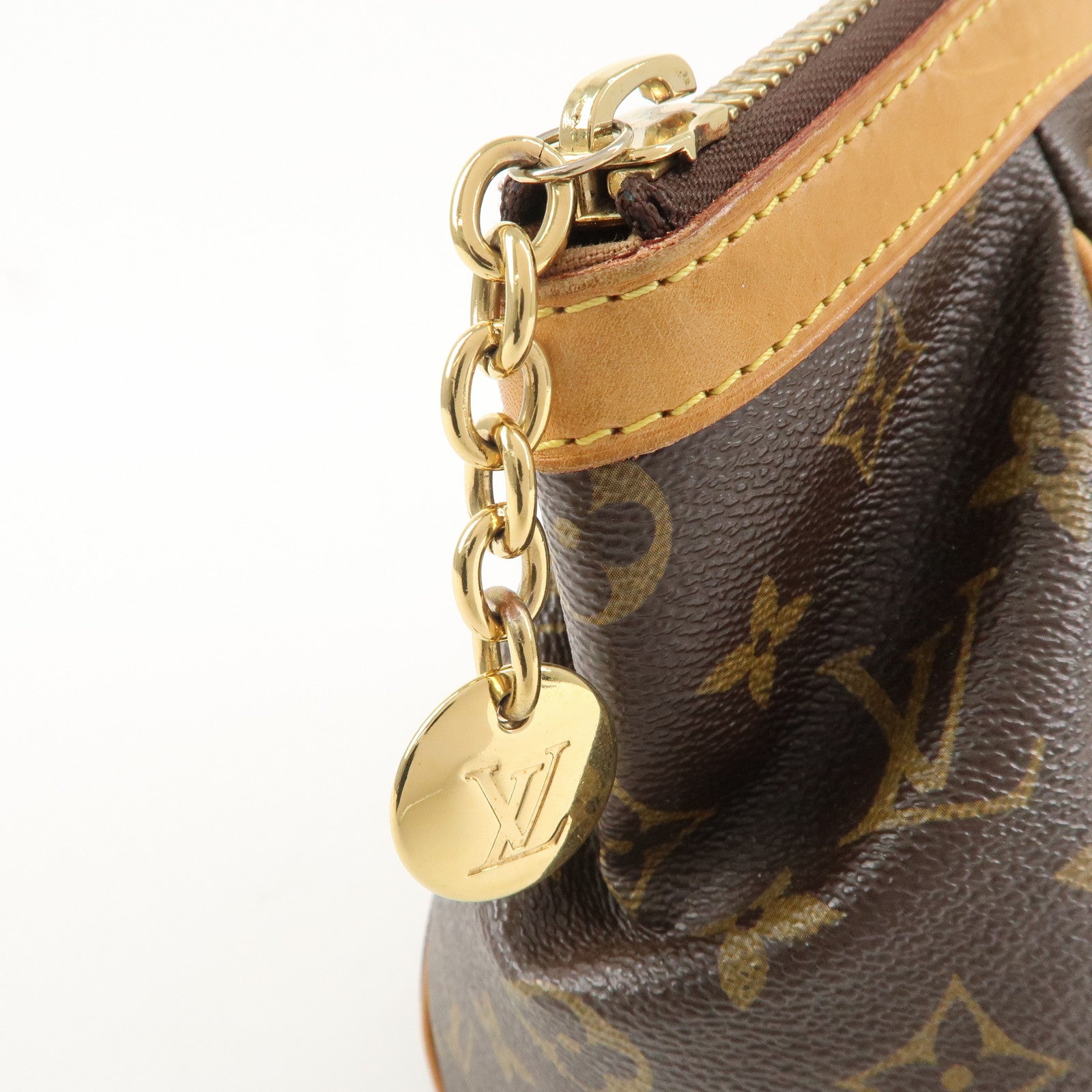 Louis Vuitton Monogram Tivoli PM Hand Bag Brown M40143