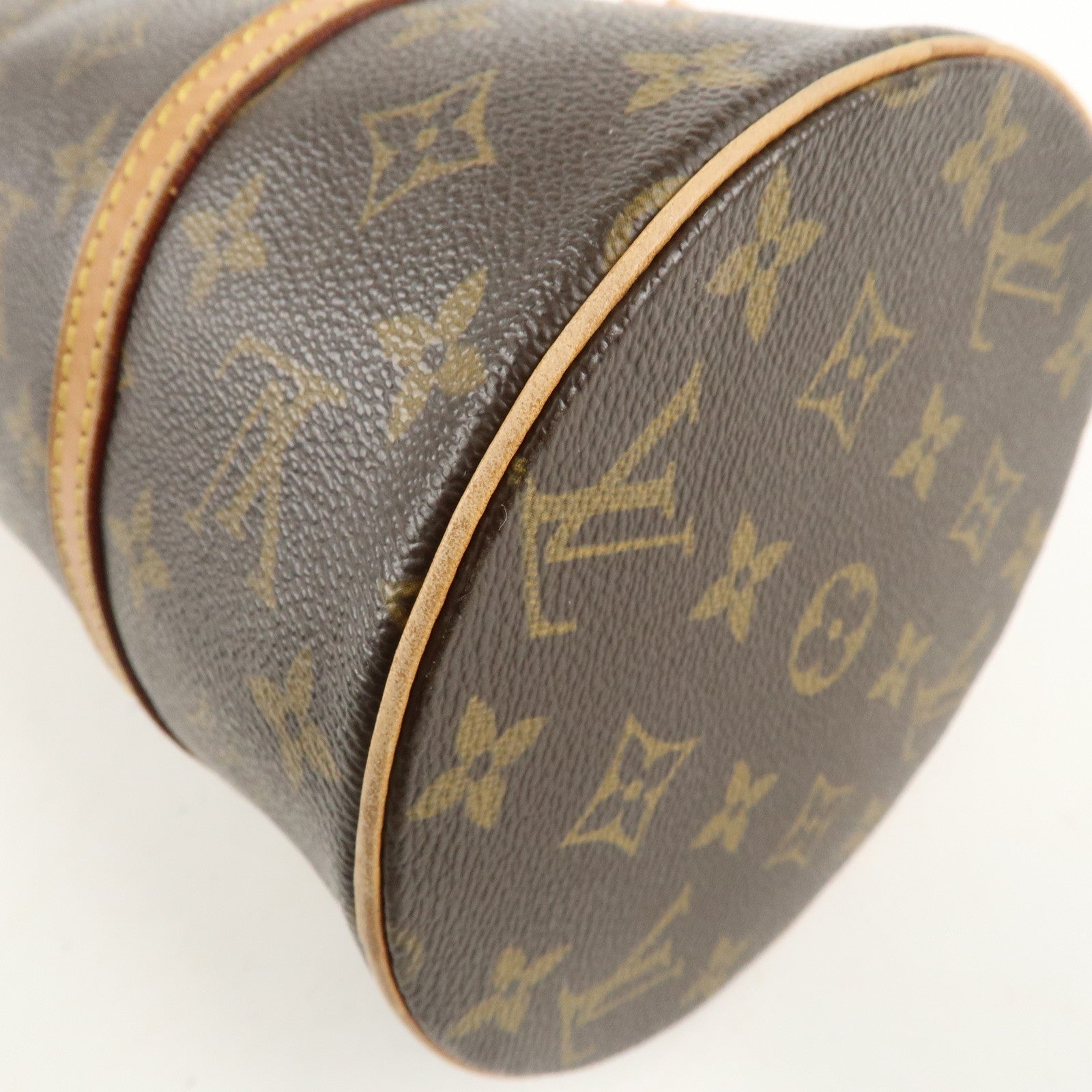 Louis Vuitton Monogram Papillon 30 Hand Bag Brown M51385