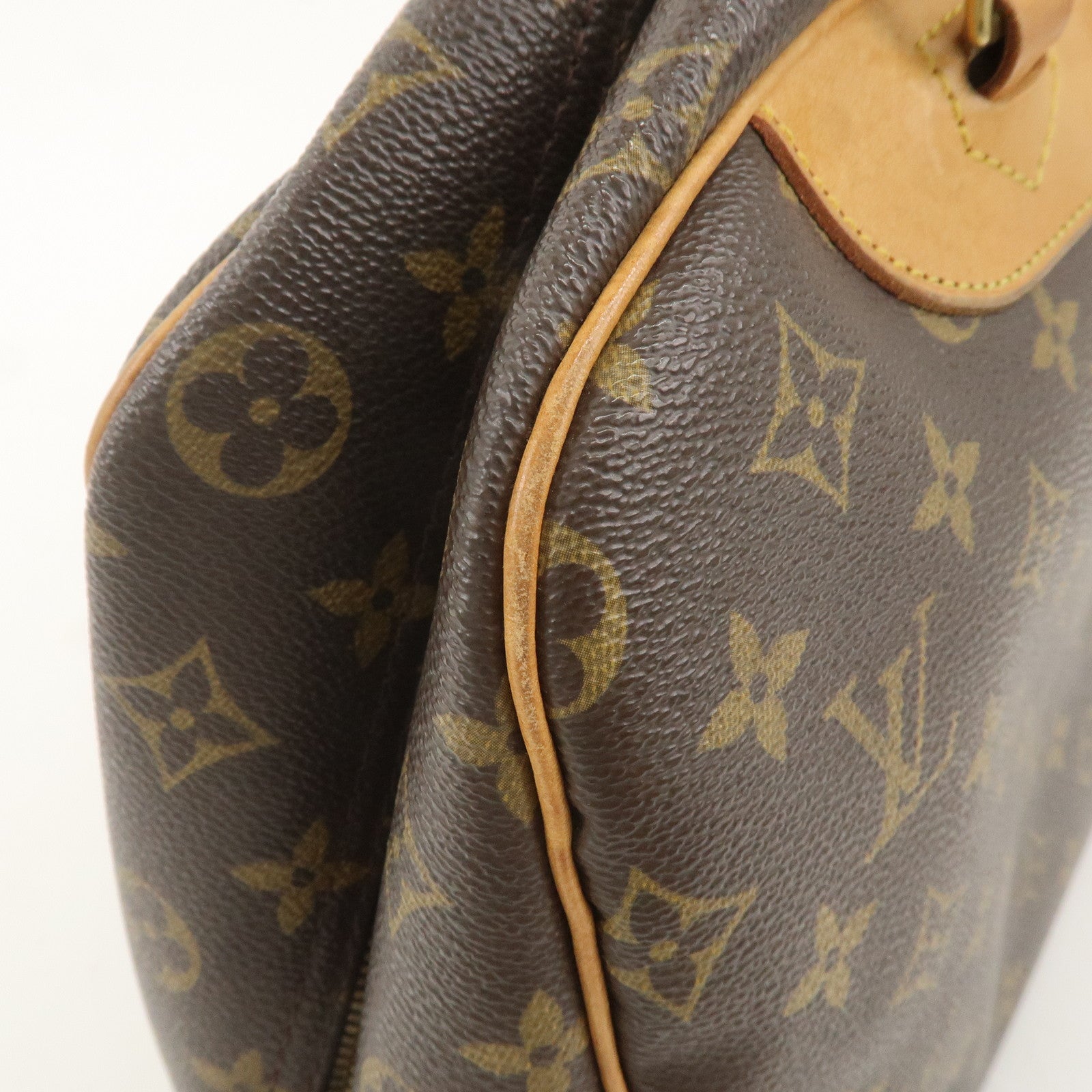 Louis Vuitton Monogram Deauville Hand Bag Brown M47270