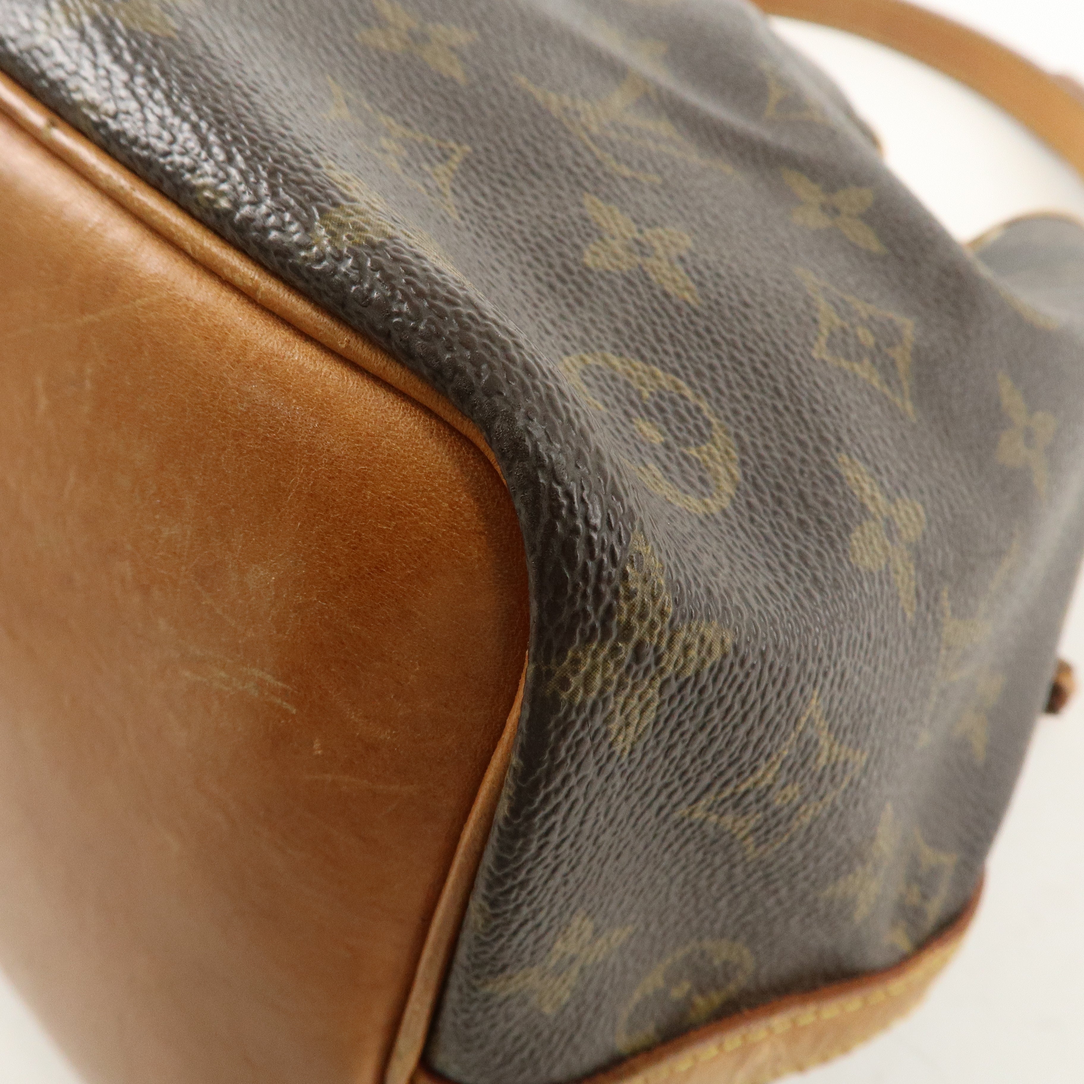 Louis Vuitton Monogram Petit Noe Shoulder Bag Brown M42226