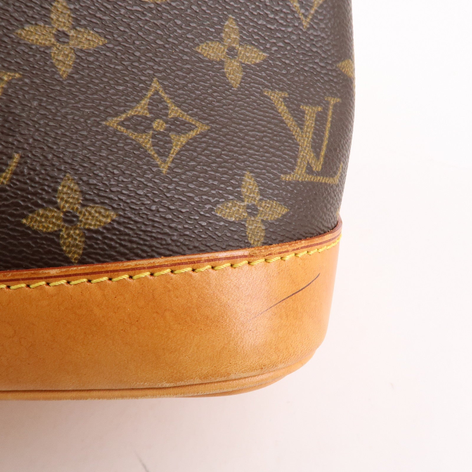 Louis Vuitton Monogram Alma Hand Bag Brown M51130