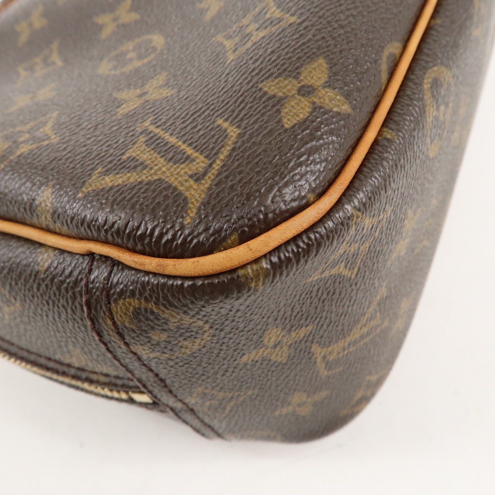 Louis Vuitton Monogram Trouville Hand Bag Brown M42228