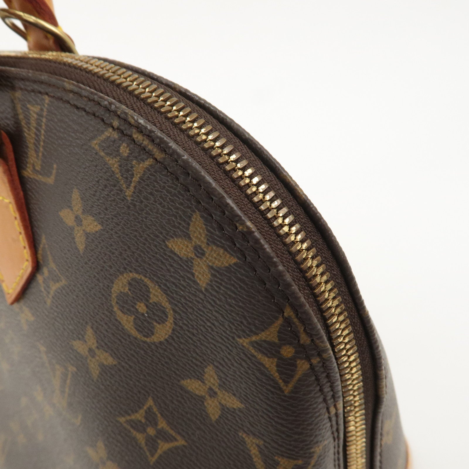 Louis Vuitton Monogram Alma Hand Bag Brown M51130