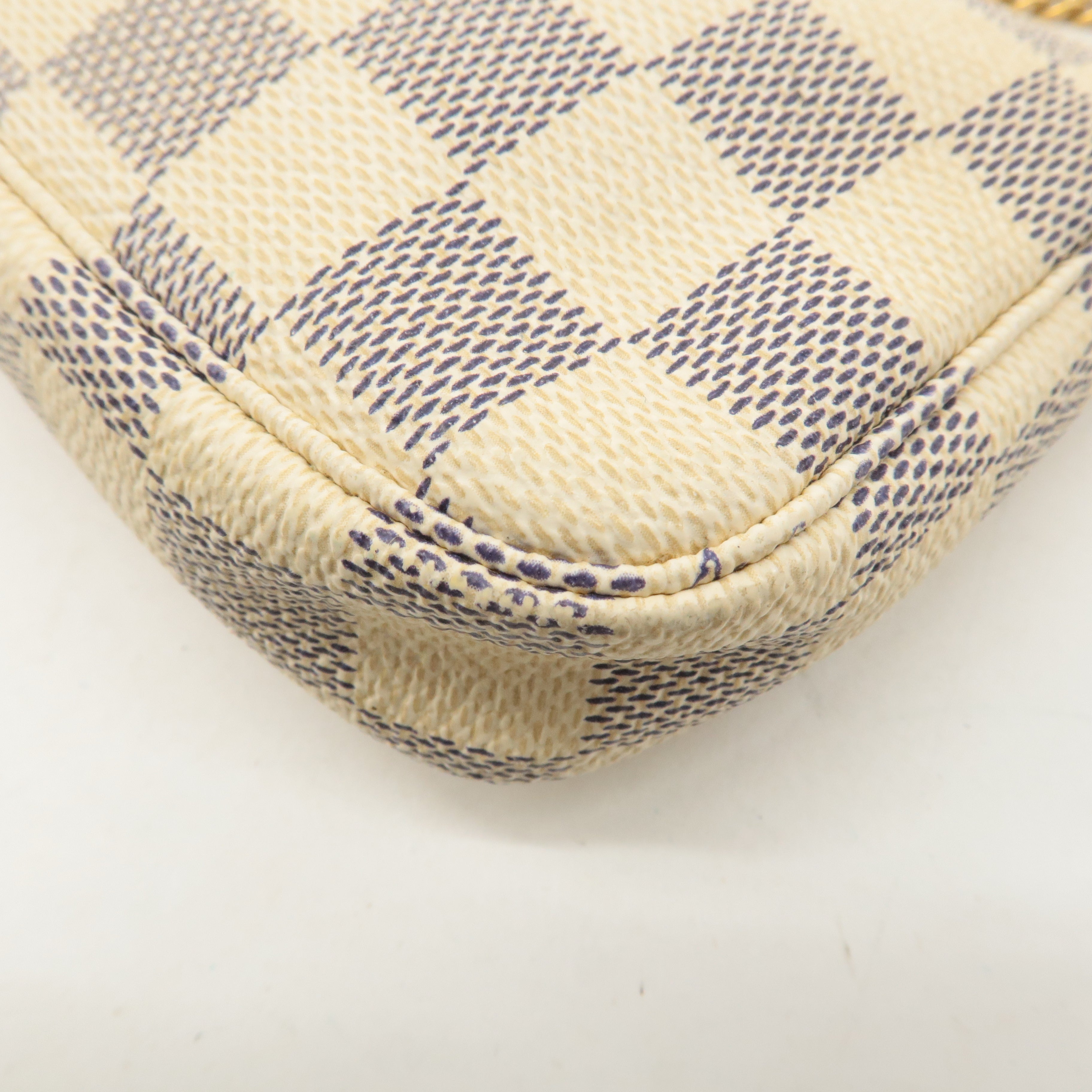 Louis Vuitton Damier Azur Mini Pochette Accessoires Pouch N58010