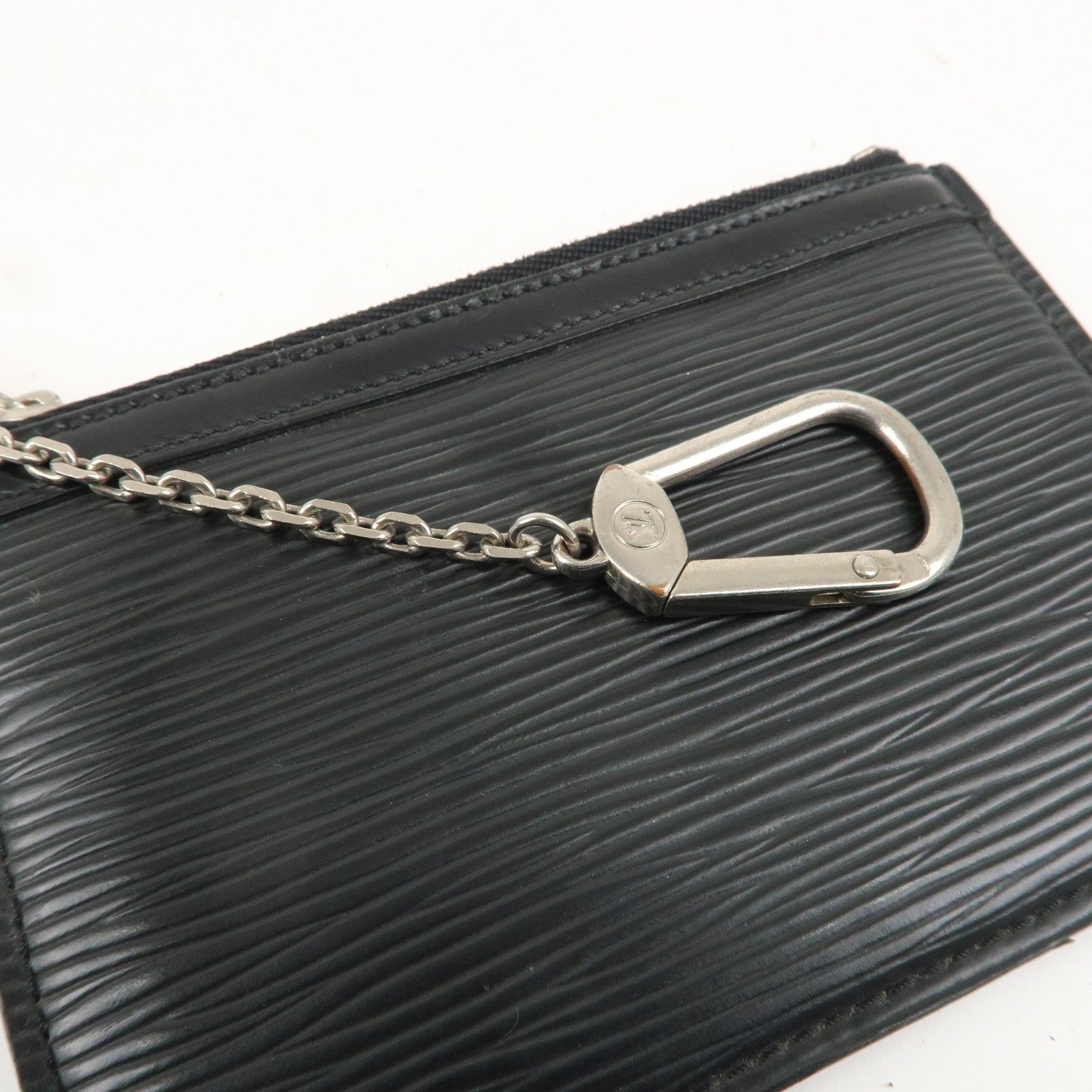 Louis Vuitton Epi Leather Pochette Cles Coin Case Noir M66602