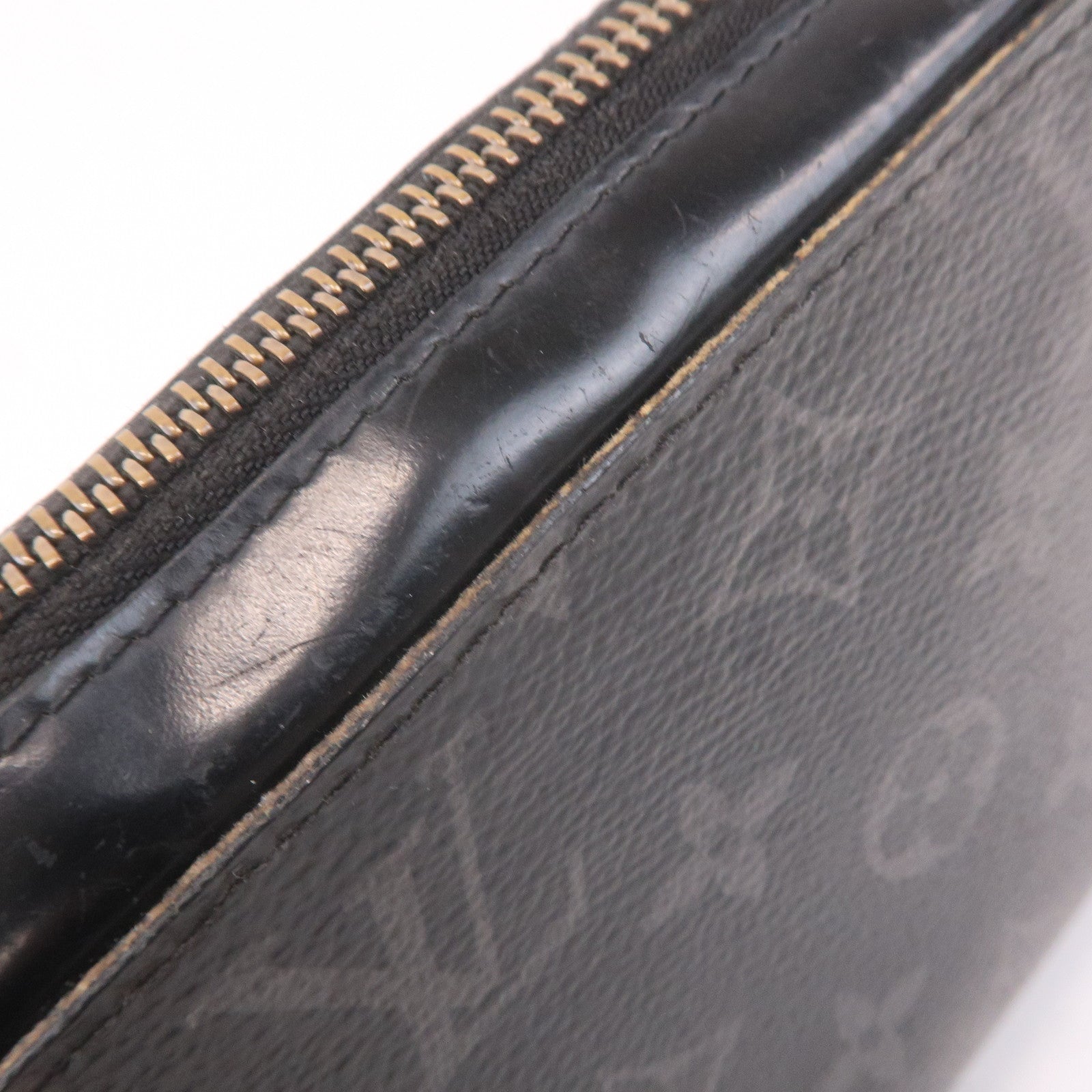 Louis Vuitton Monogram Eclipse Zippy XL Wallet Black M61698