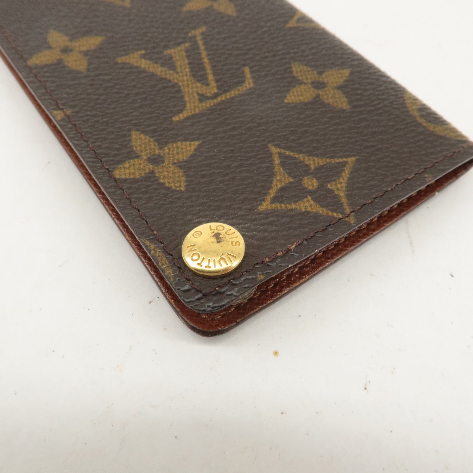 Louis Vuitton Monogram Porte Cartes Credit Pression Brown M60937