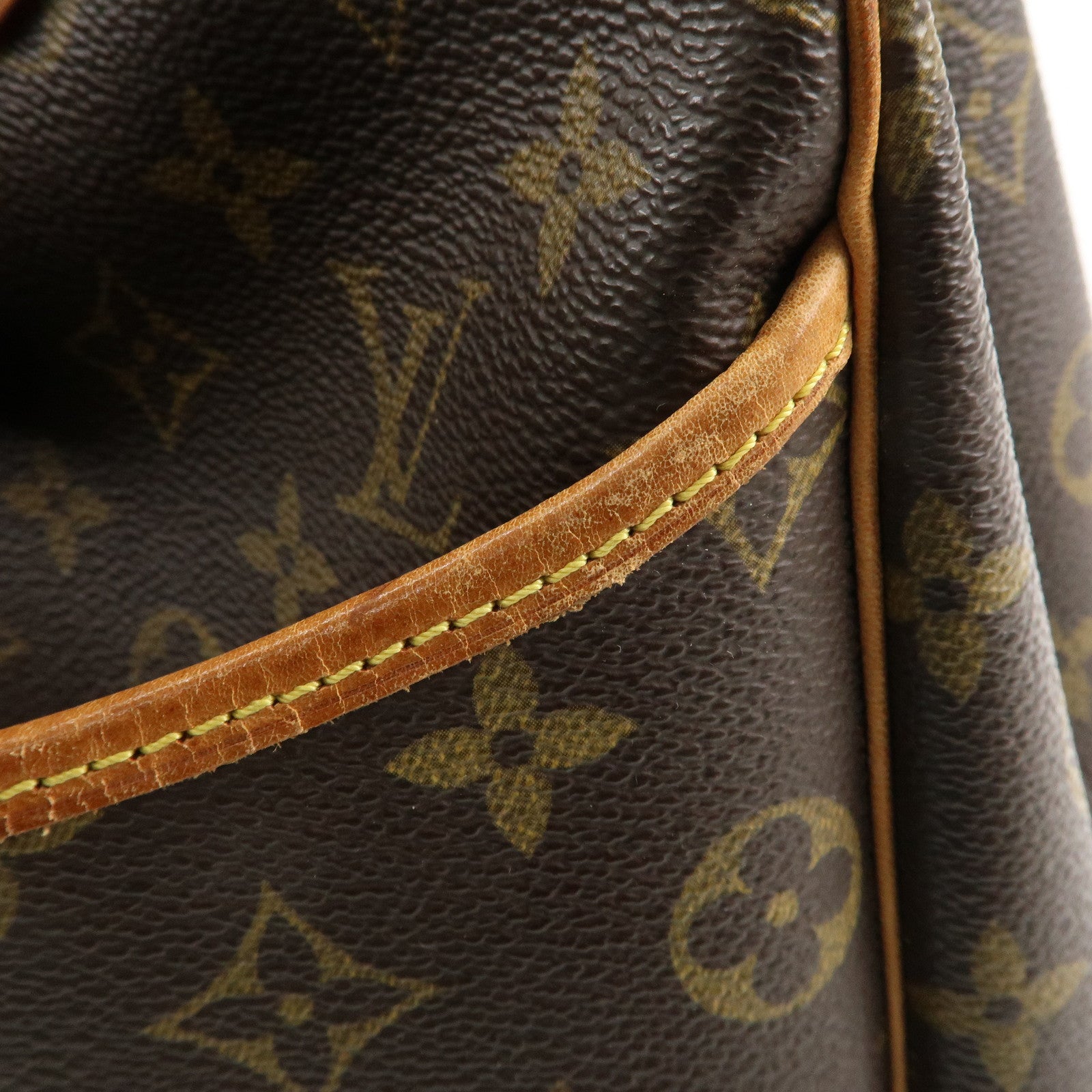 Louis Vuitton Monogram Deauville Hand Bag Brown M47270